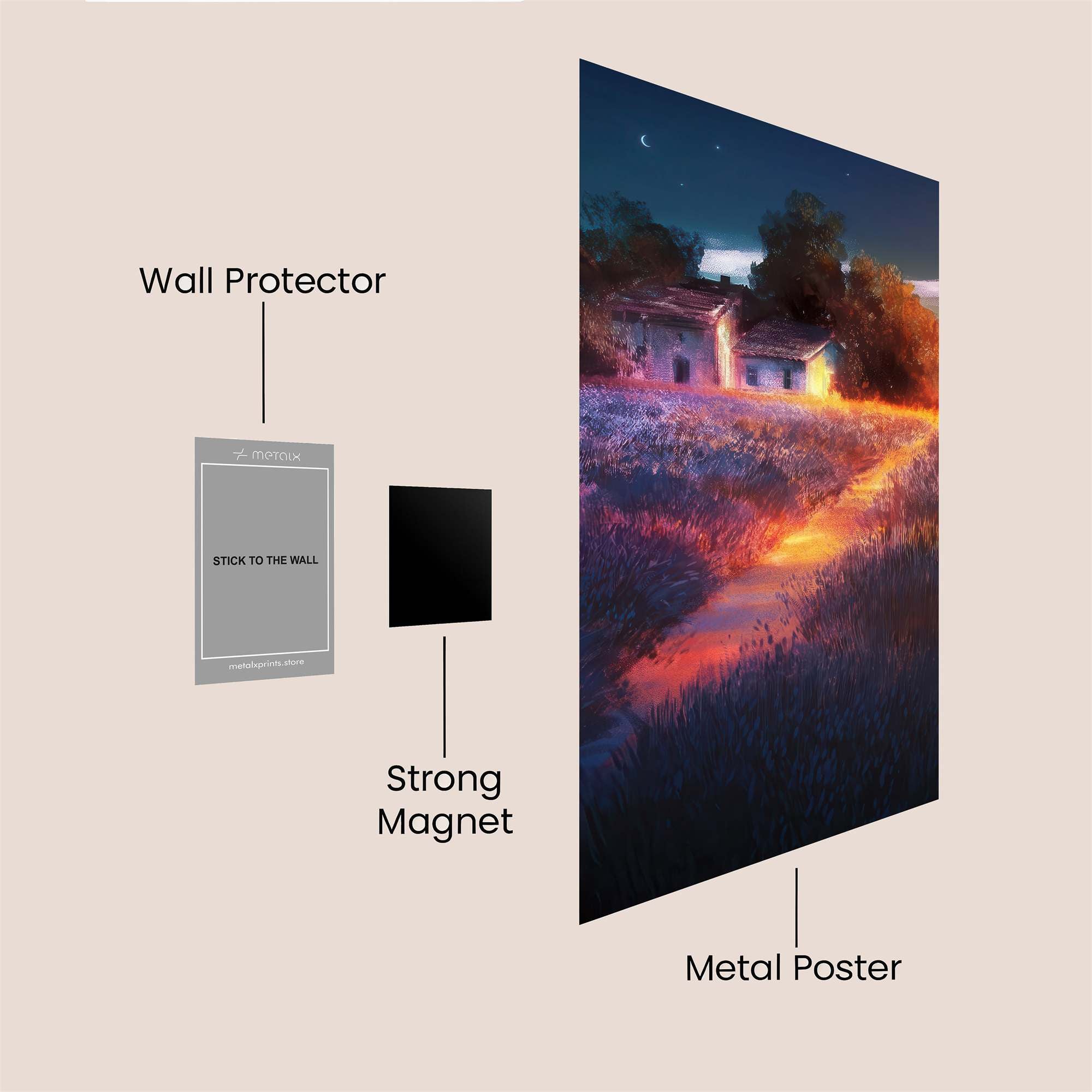 Cottage Twilight Safe Wall Magnetic / M