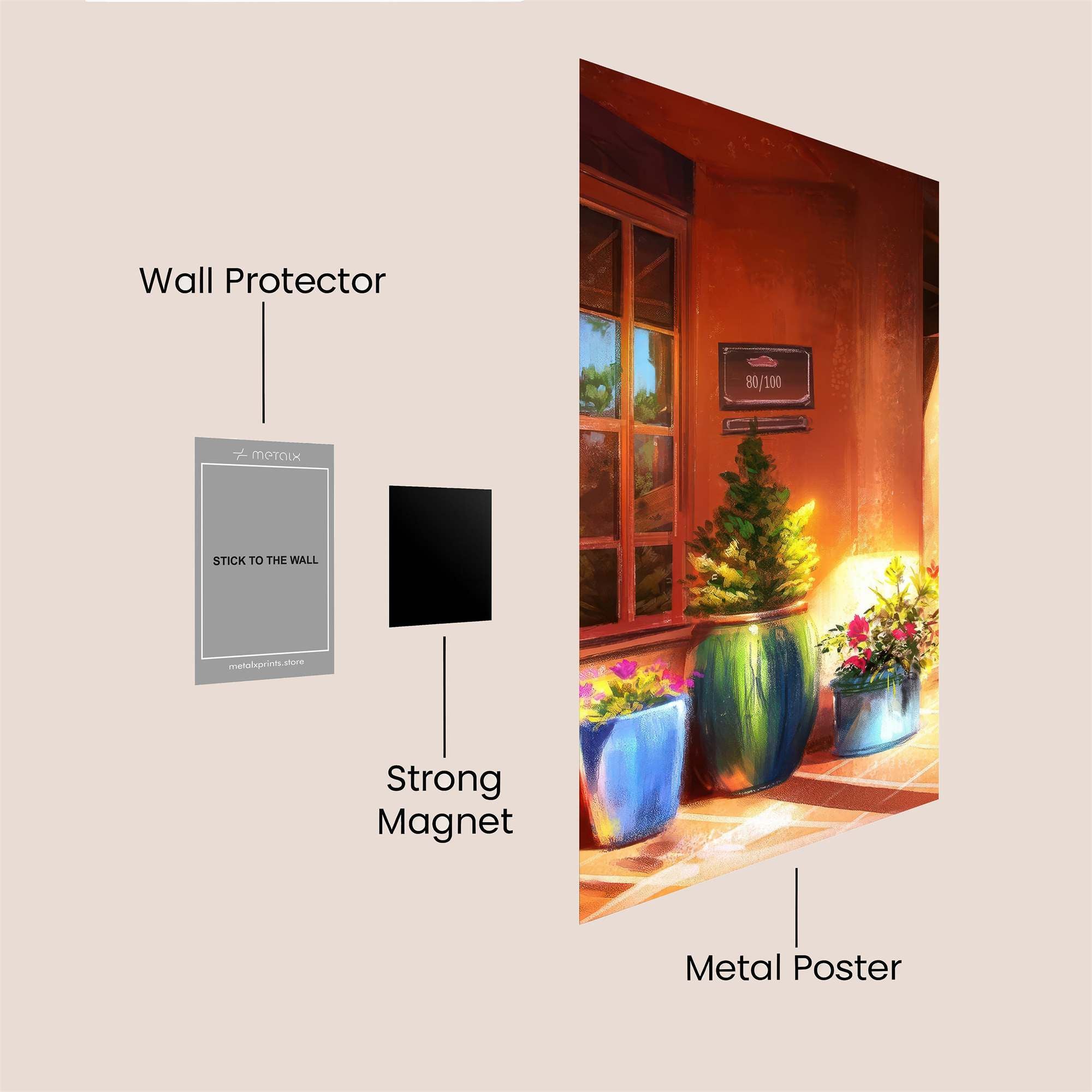 Sunlit Serenity Safe Wall Magnetic / M