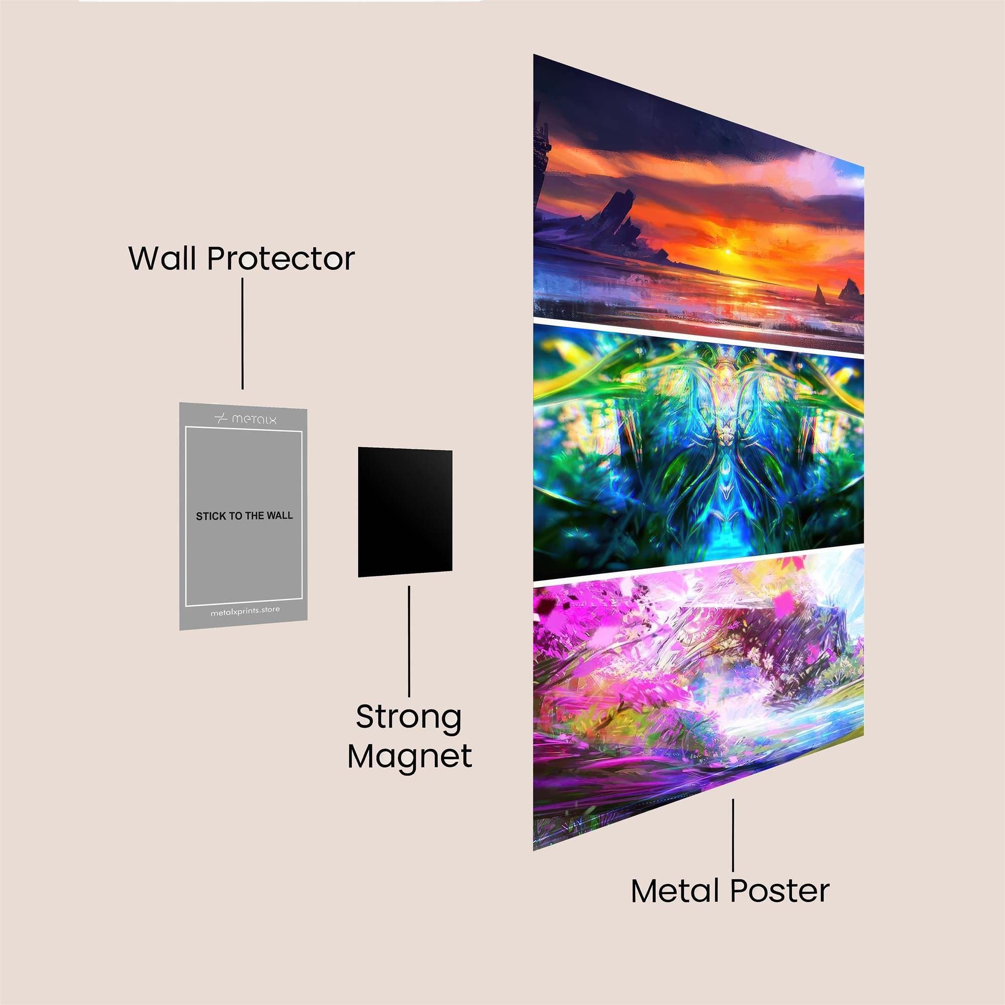 Sunset Serenity Safe Wall Magnetic / M