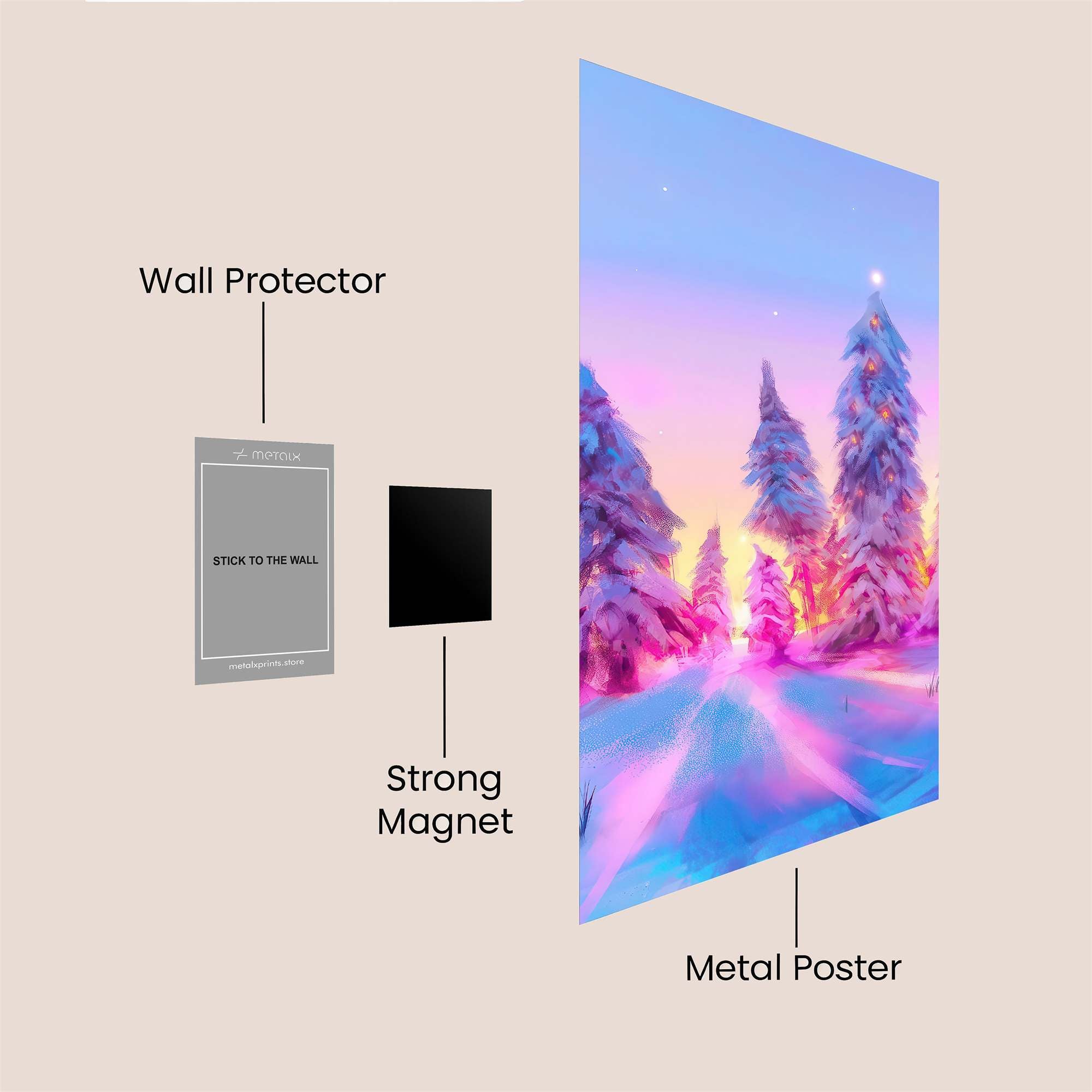 Winter Serenity Safe Wall Magnetic / M