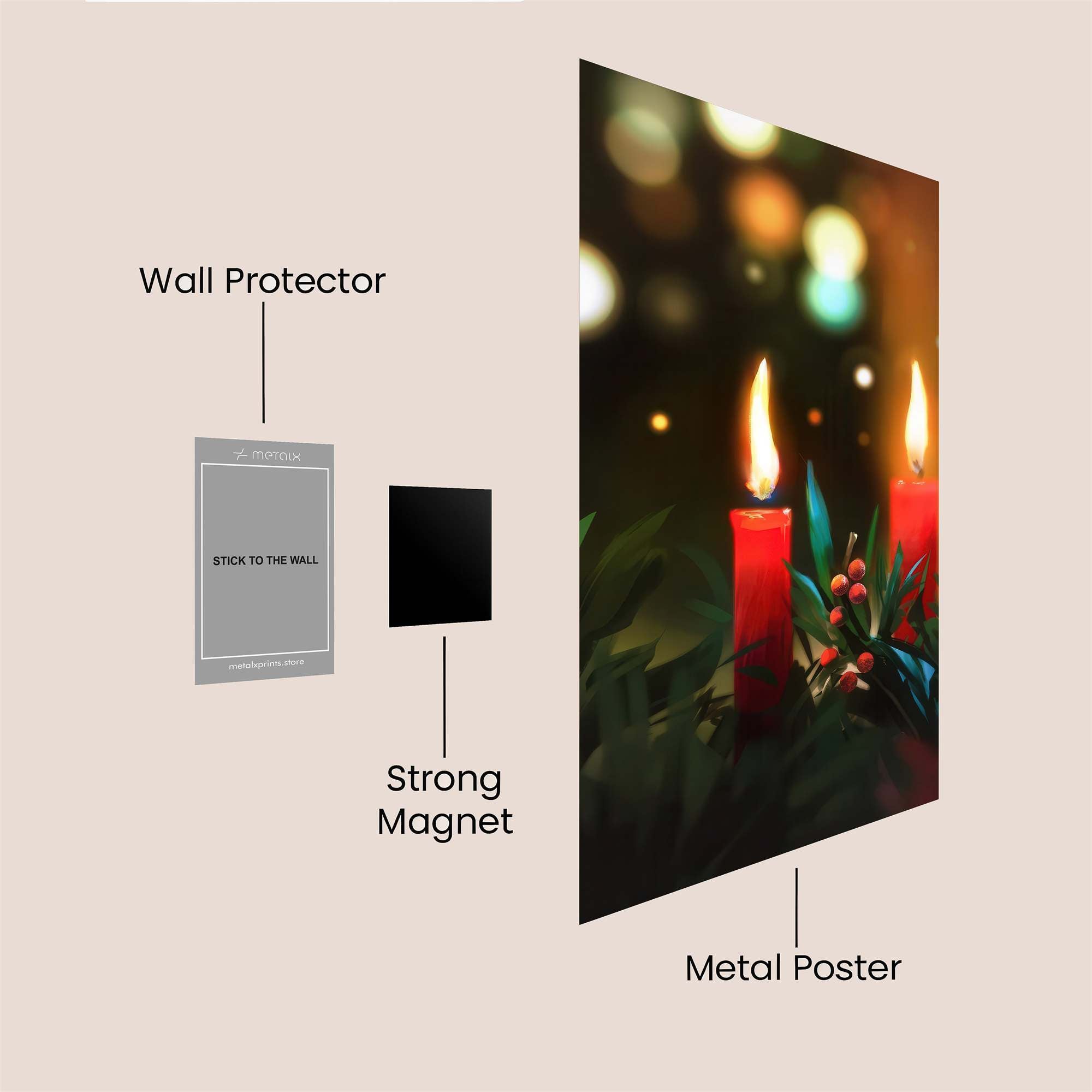 Candlelight Serenity Safe Wall Magnetic / M