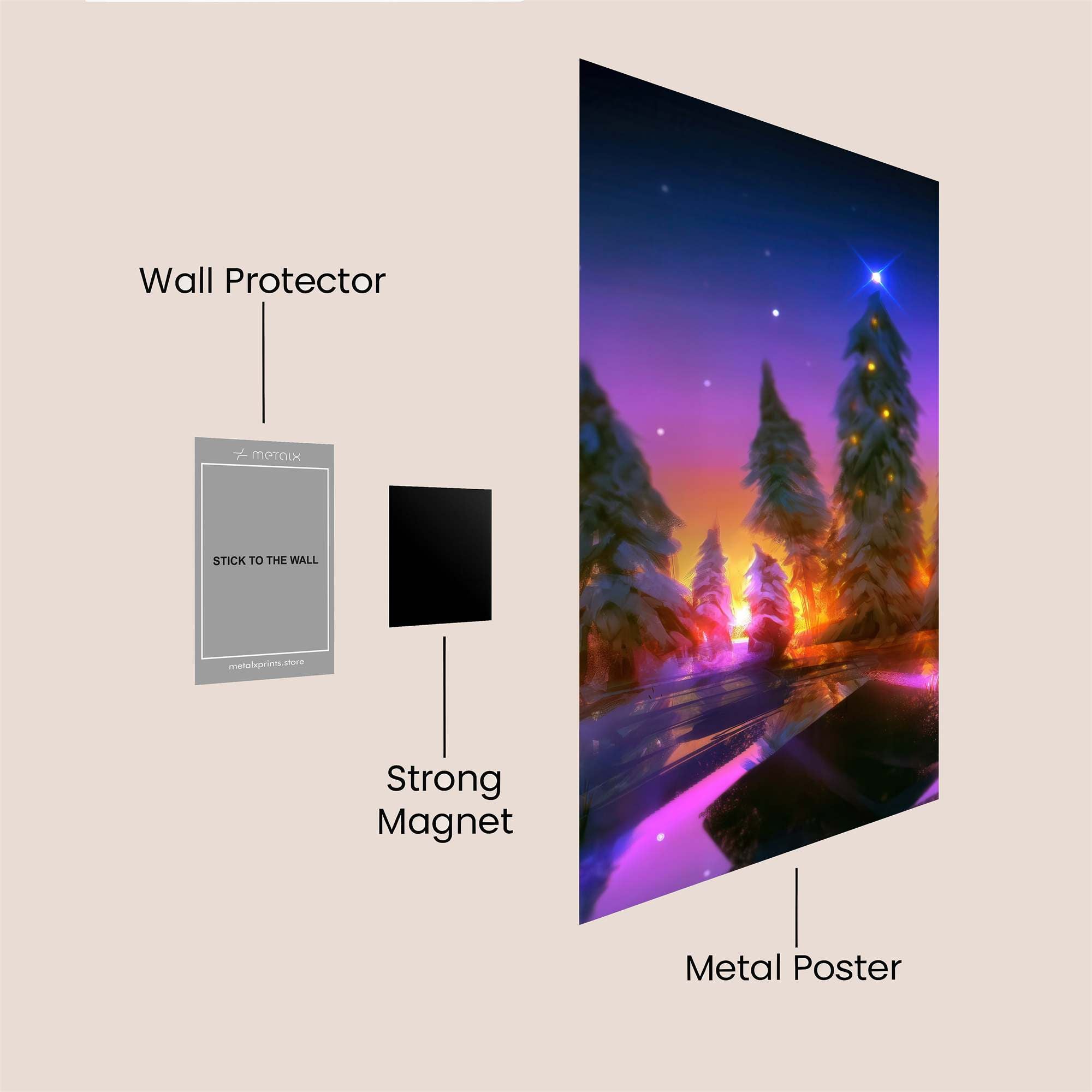Starlit Serenity Safe Wall Magnetic / M