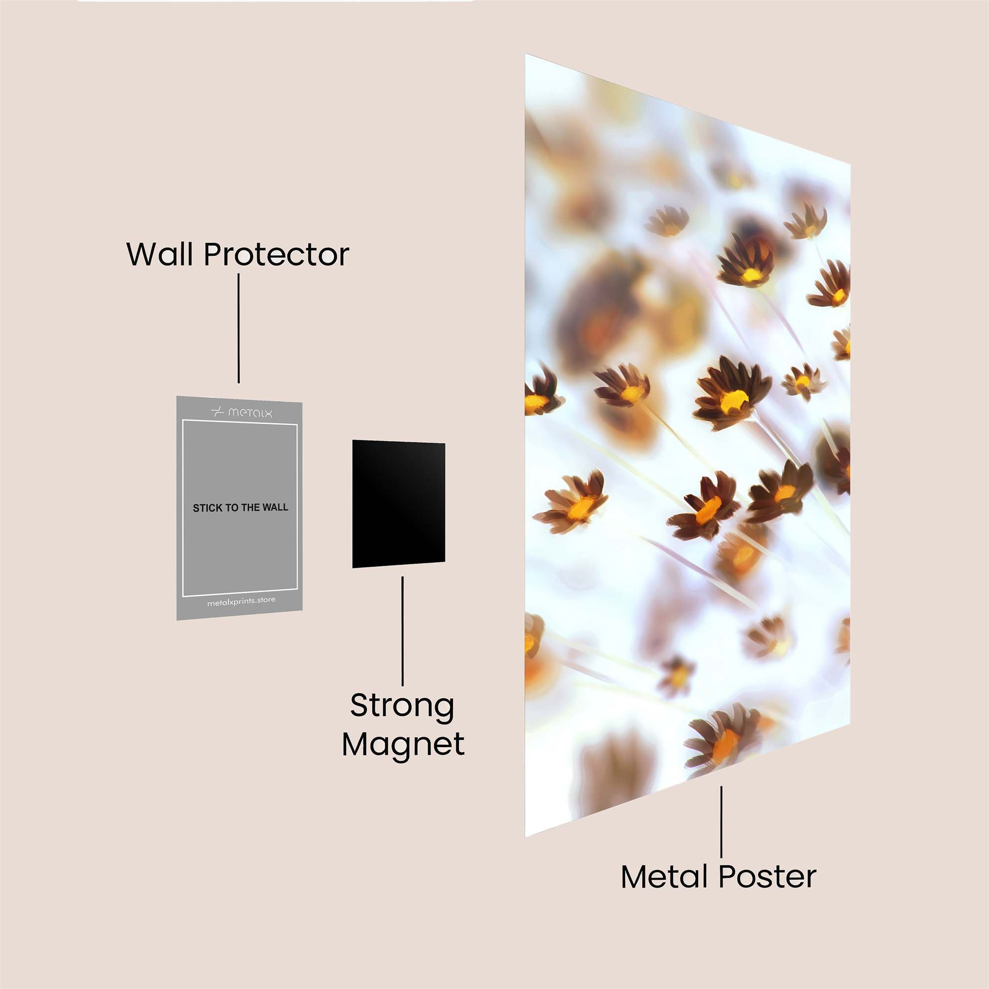 Daisies Dream Safe Wall Magnetic / M