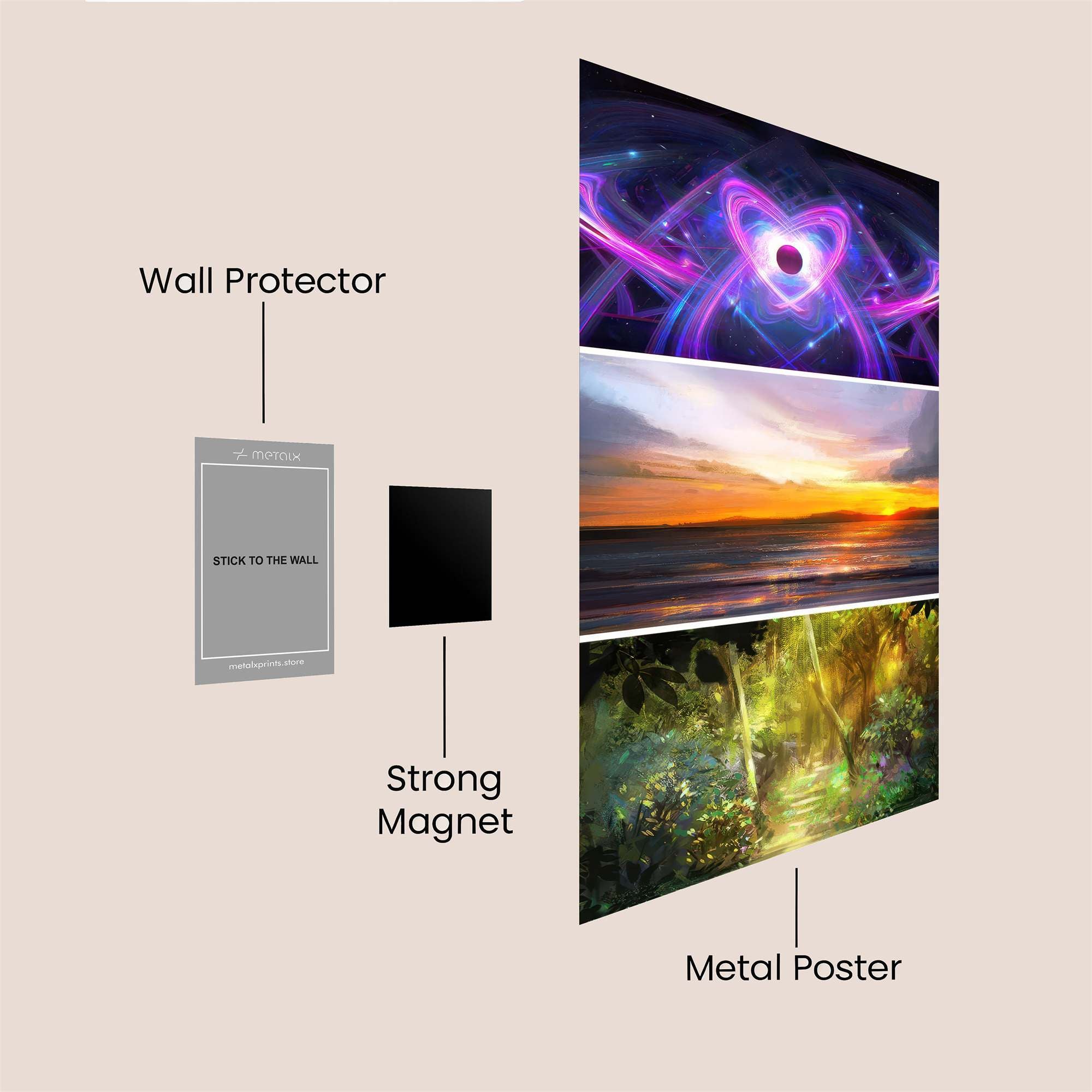 Cosmic Serenity Safe Wall Magnetic / M