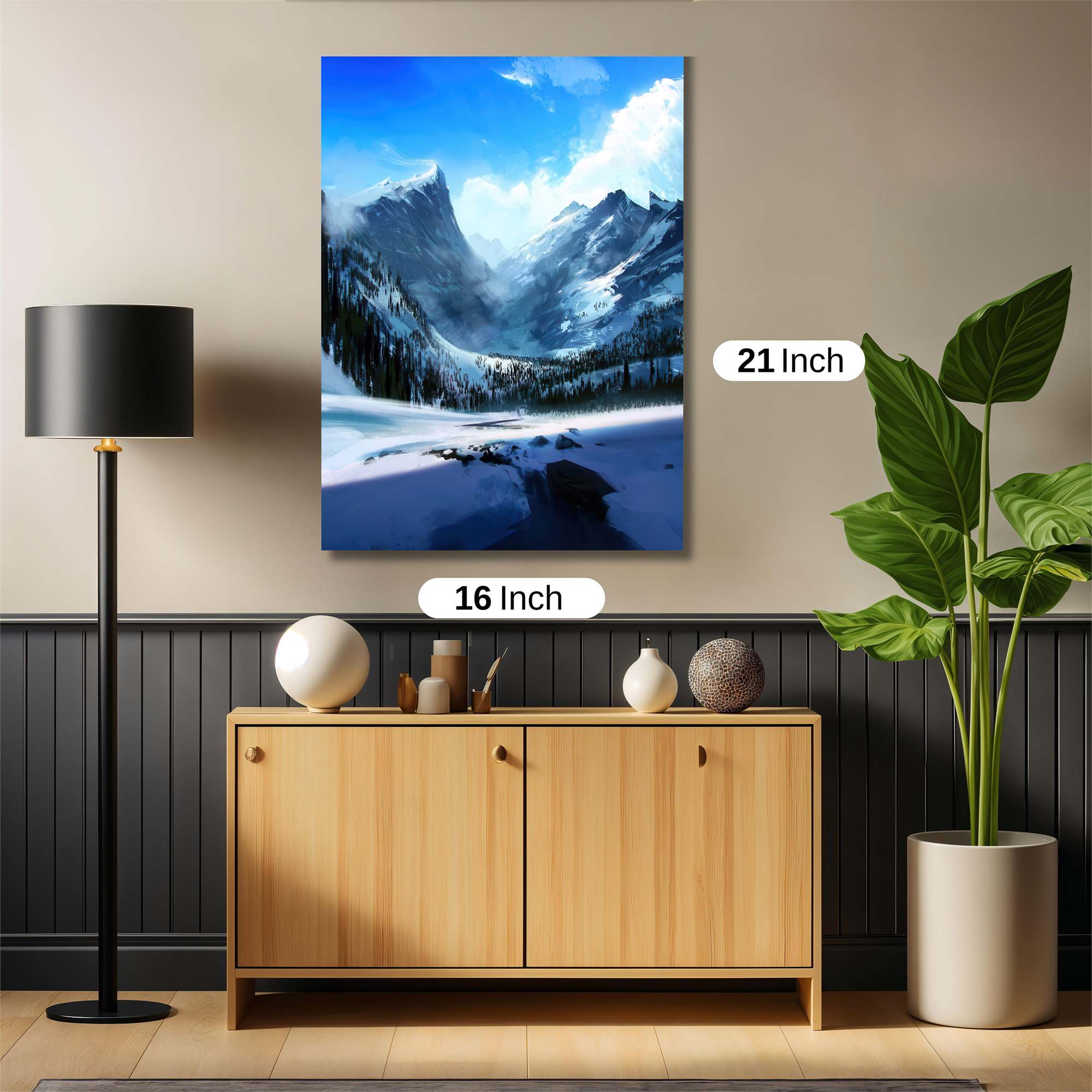 Mountain Serenity Safe Wall Magnetic / M