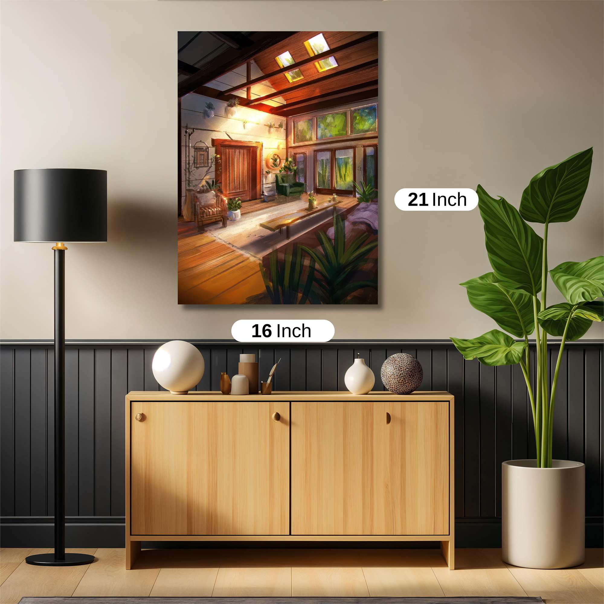 Sunlit Serenity Safe Wall Magnetic / M