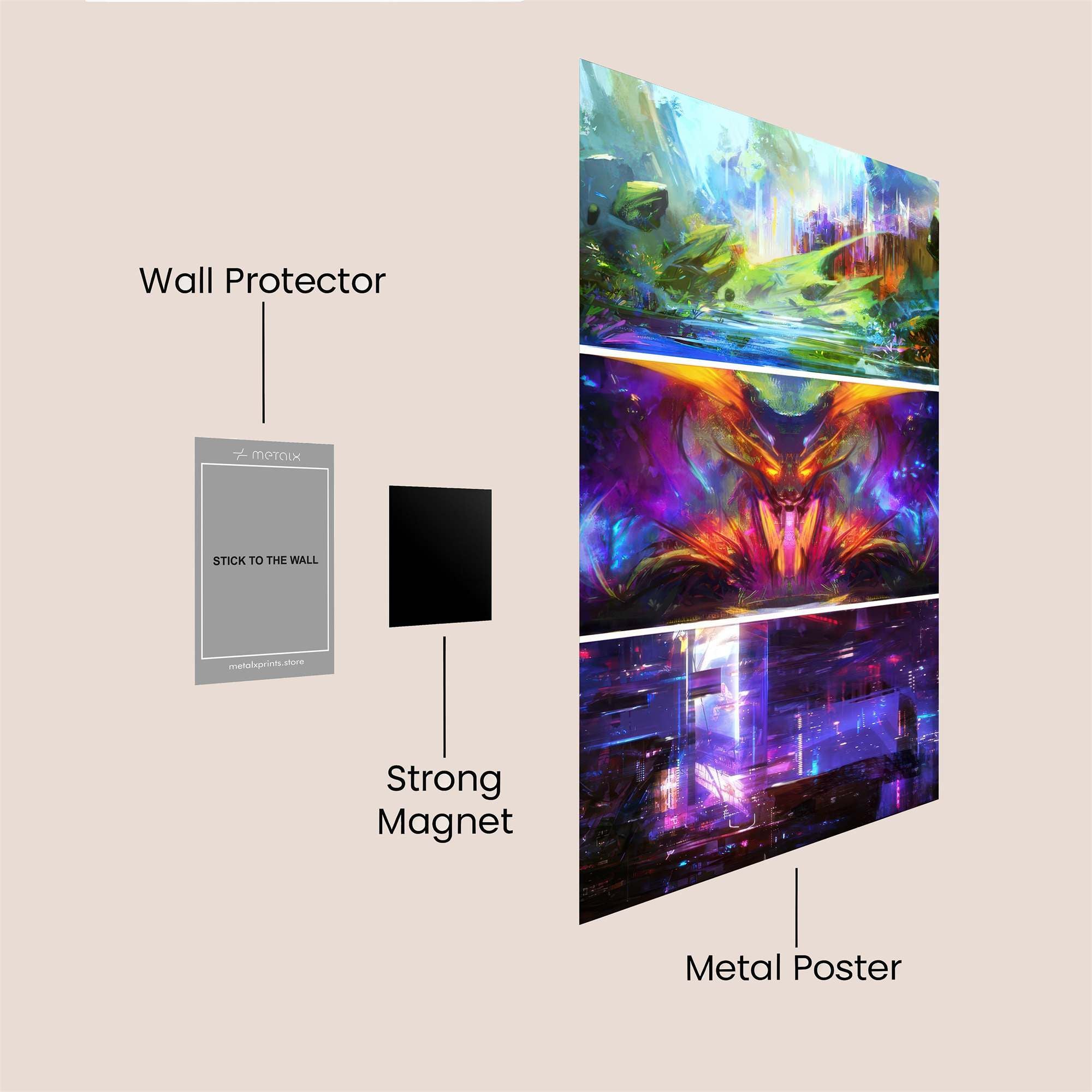 Fantasy Reverie Safe Wall Magnetic / M