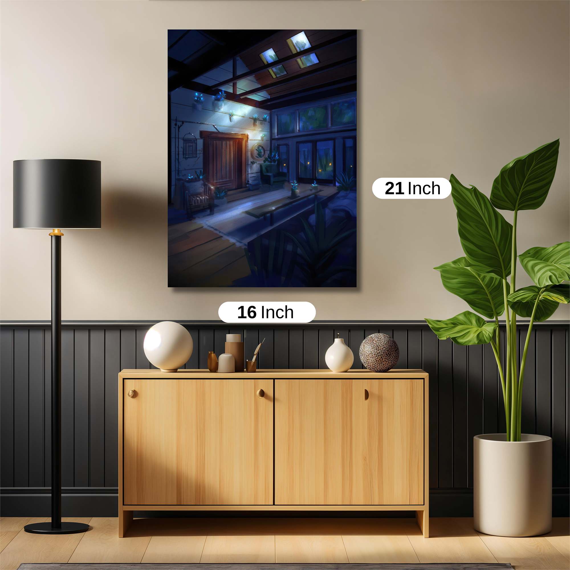 Moonlit Retreat Safe Wall Magnetic / M