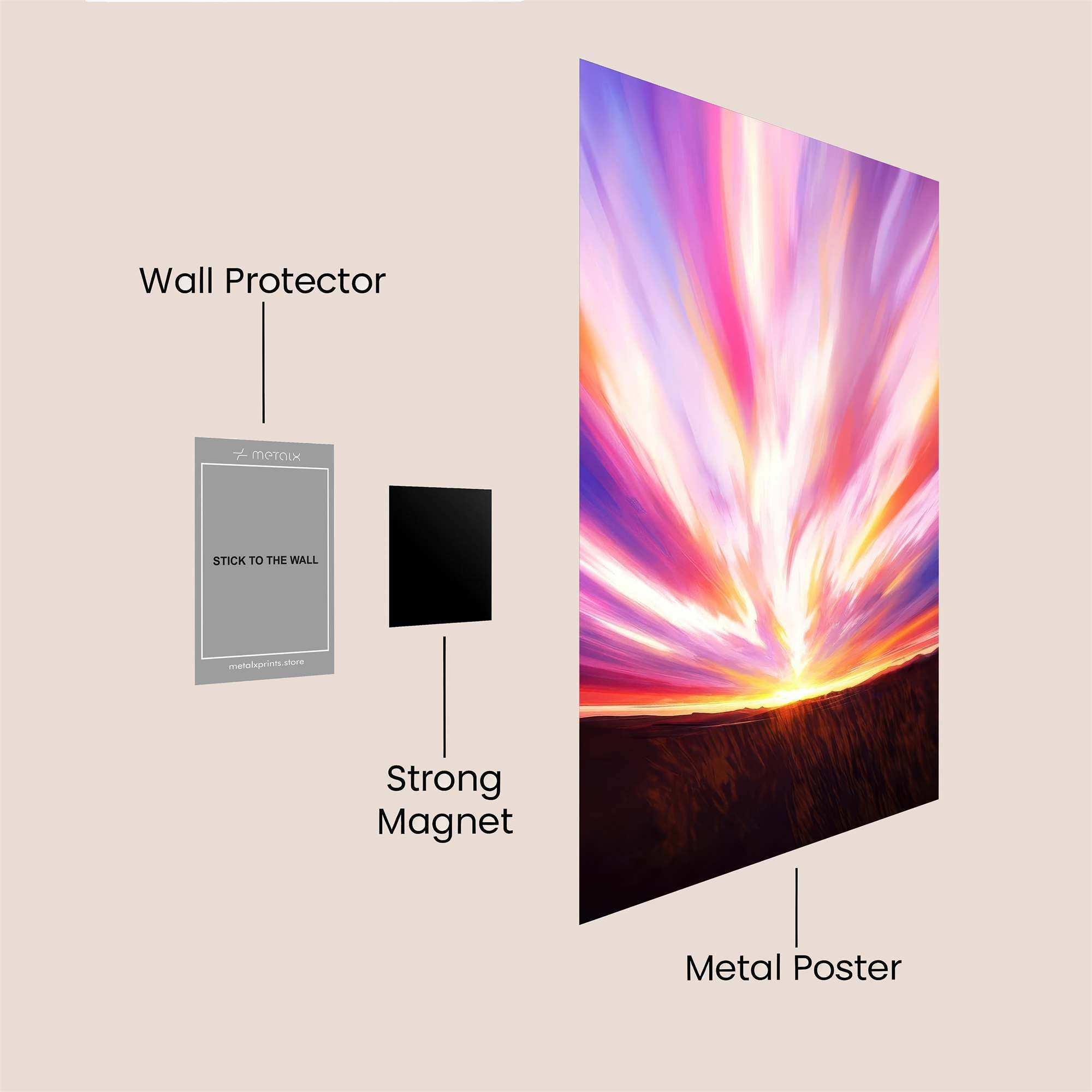 Aurora Bliss Safe Wall Magnetic / M