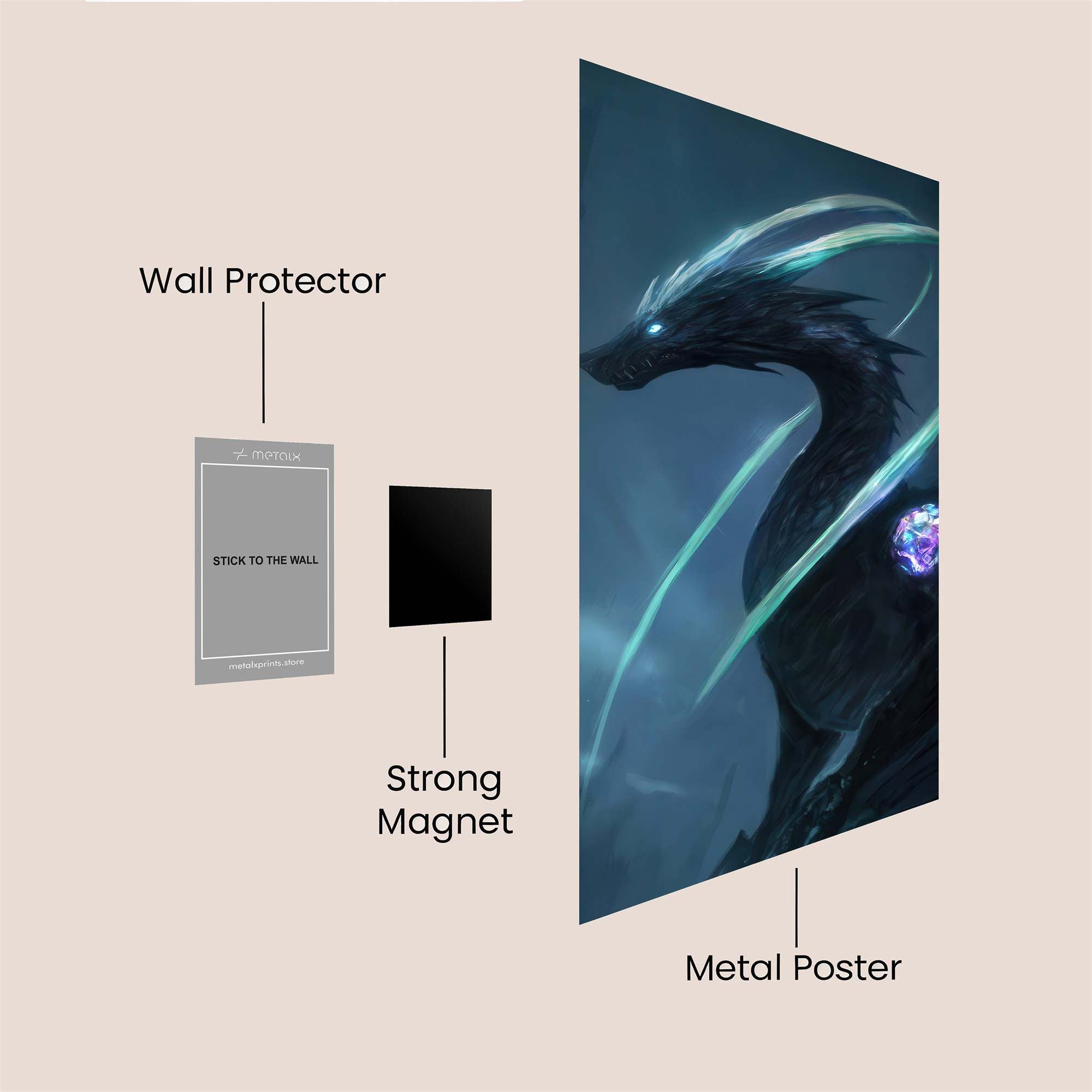 Dragon Enigma Safe Wall Magnetic / M