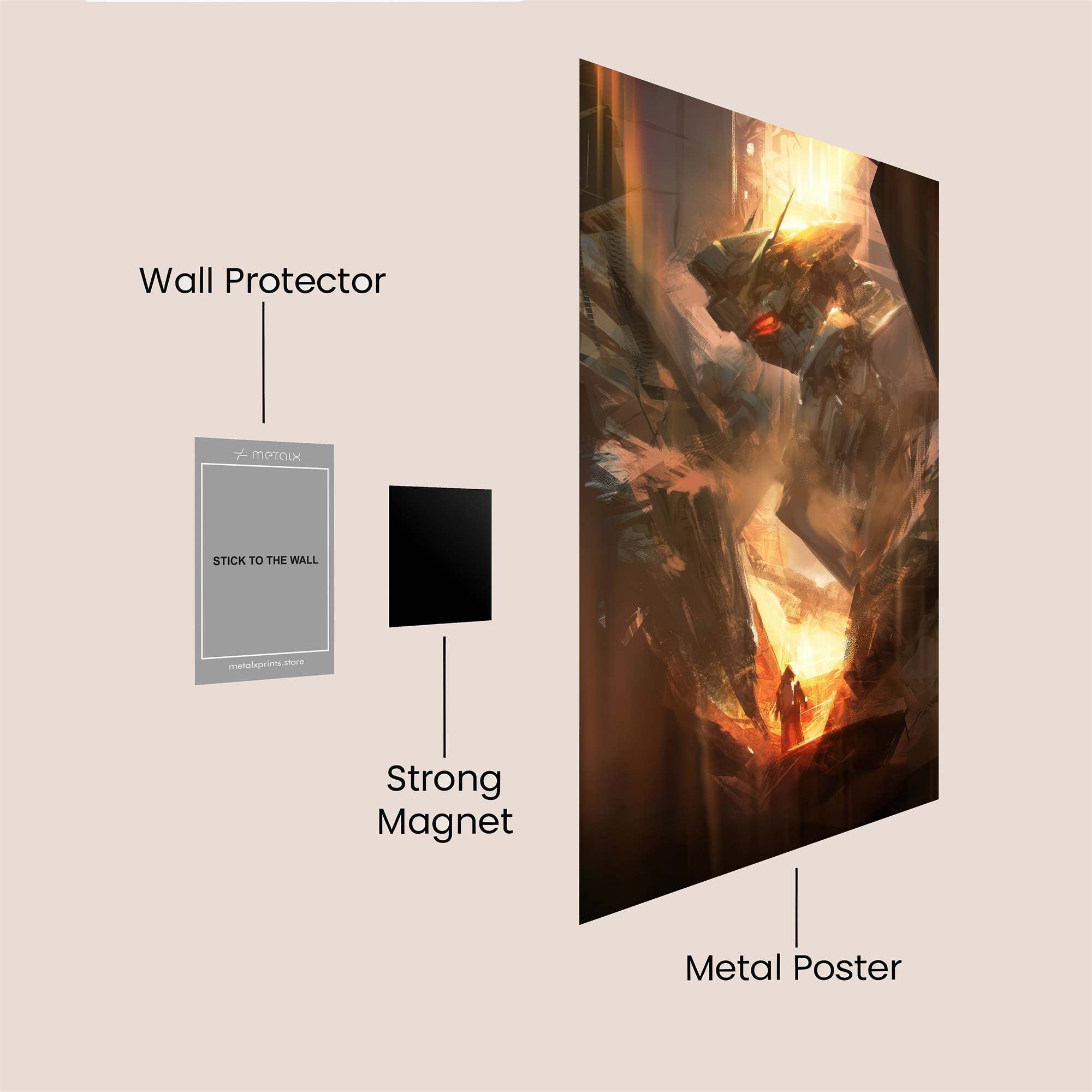 Mecha Apocalypse Safe Wall Magnetic / M