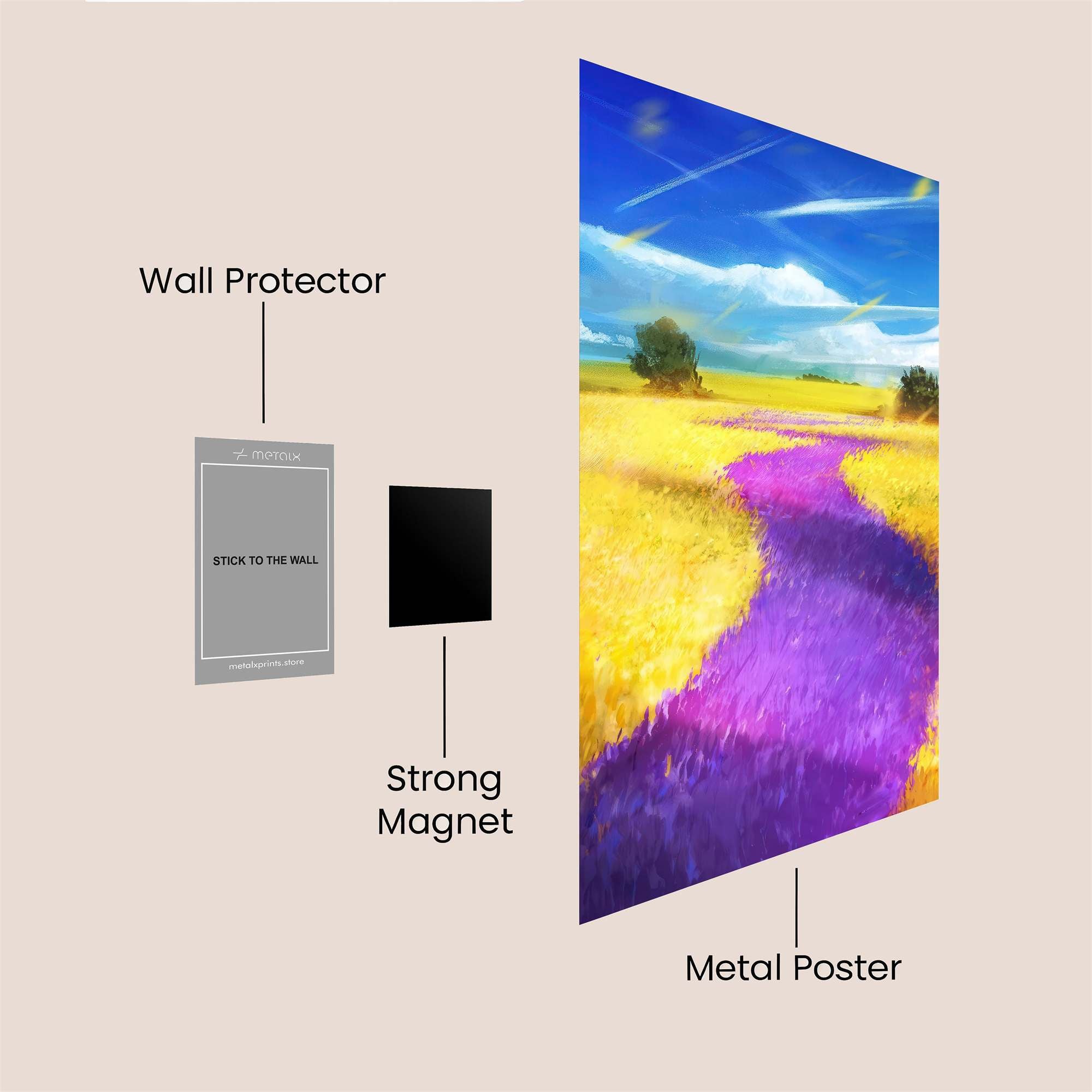 Golden Serenity Safe Wall Magnetic / M