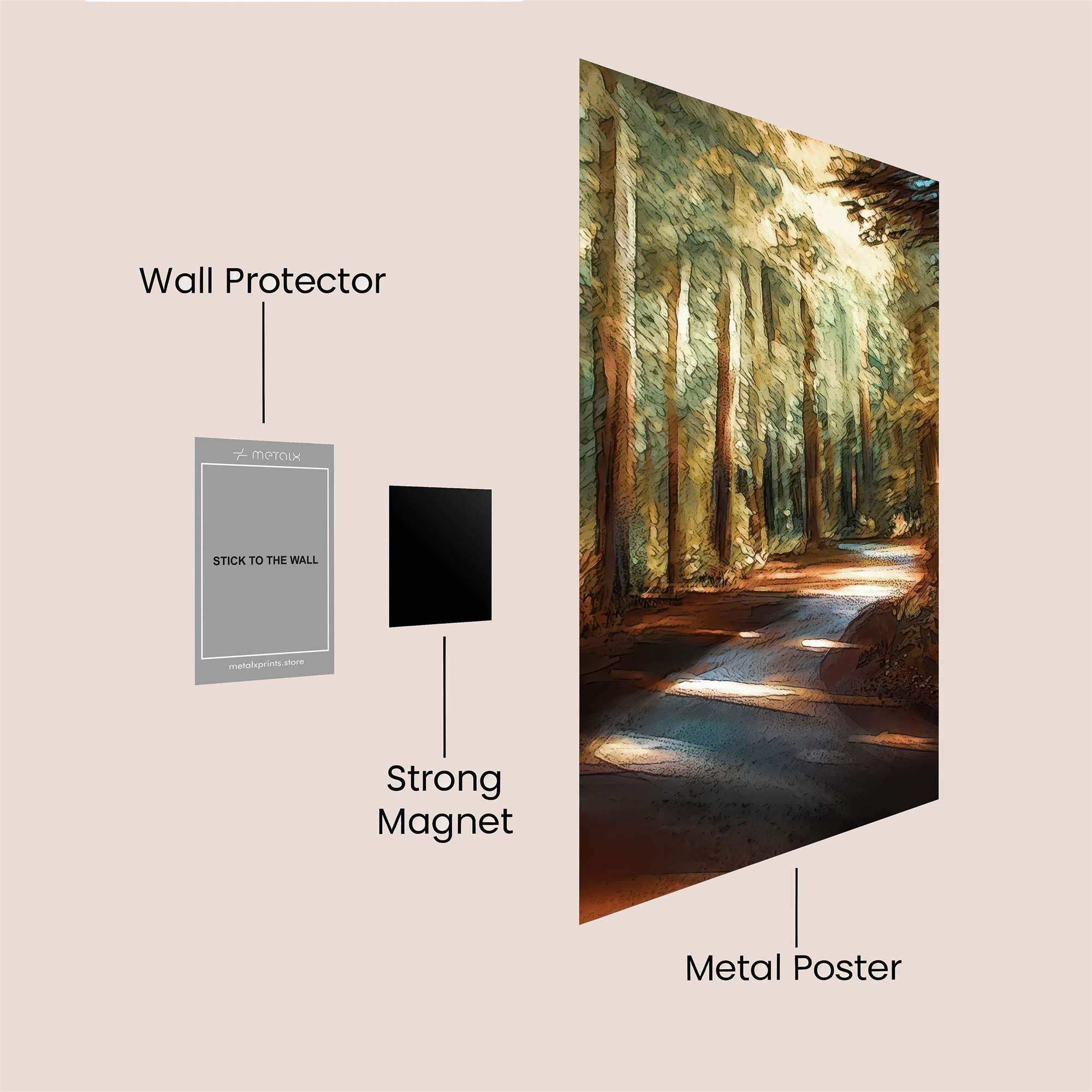 Forest Serenity Safe Wall Magnetic / M