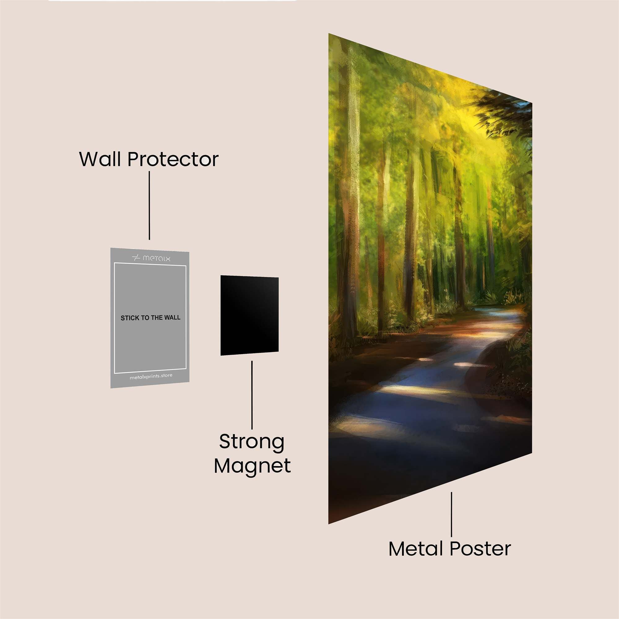 Forest Serenity Safe Wall Magnetic / M