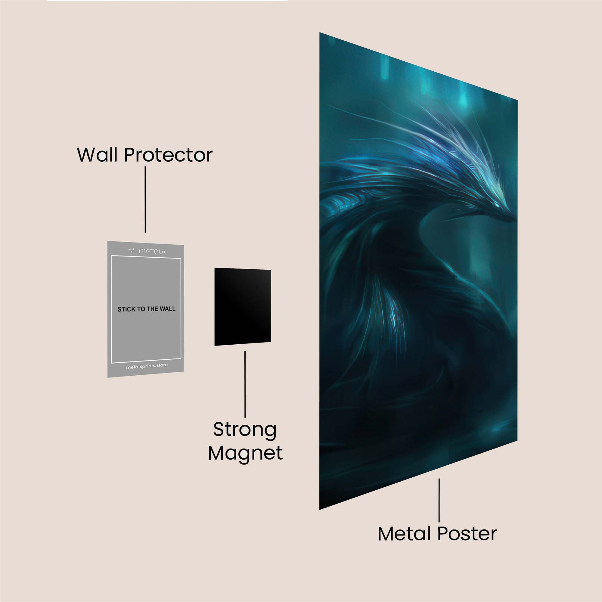 Sunset Serenity Safe Wall Magnetic / M