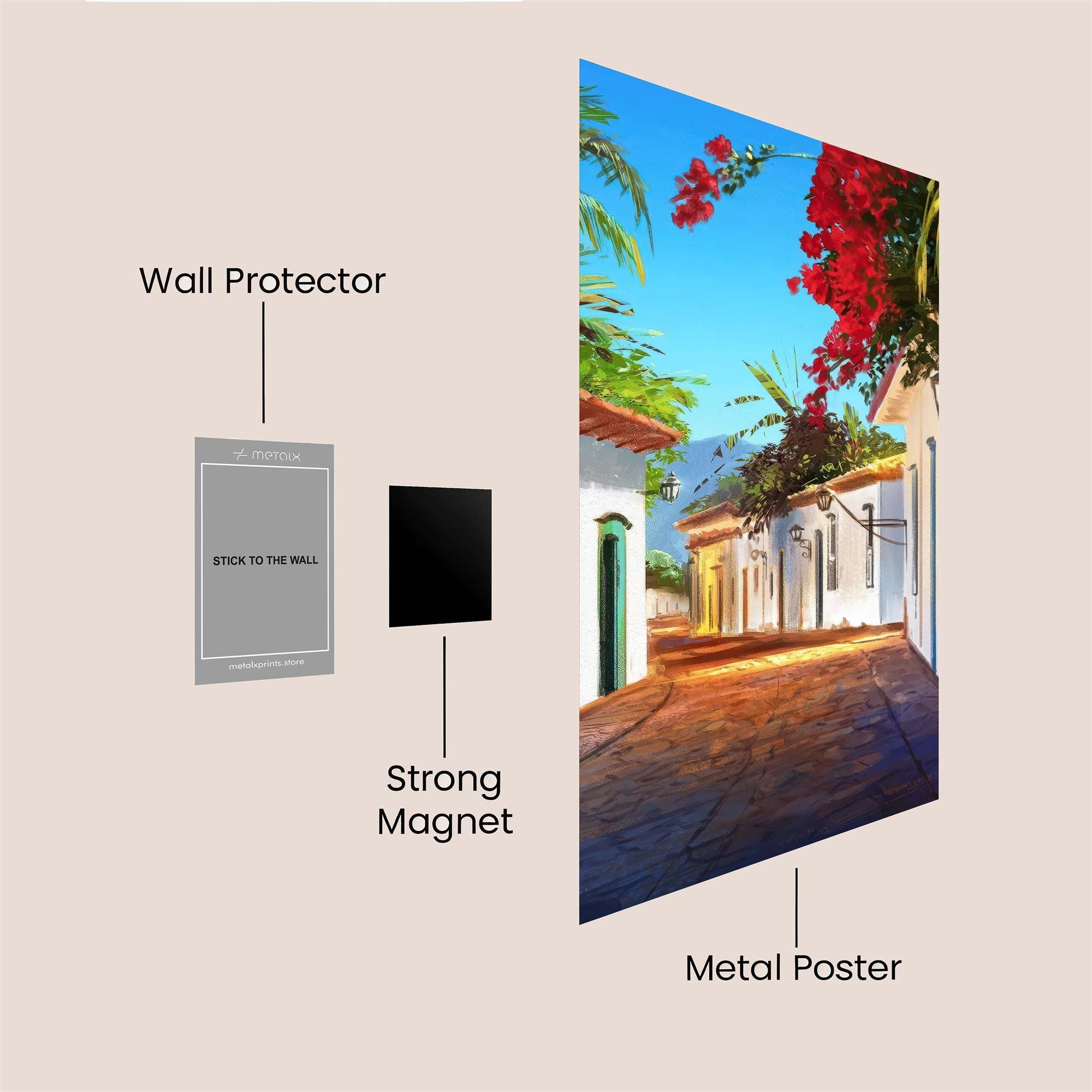 Tranquil Town Safe Wall Magnetic / M