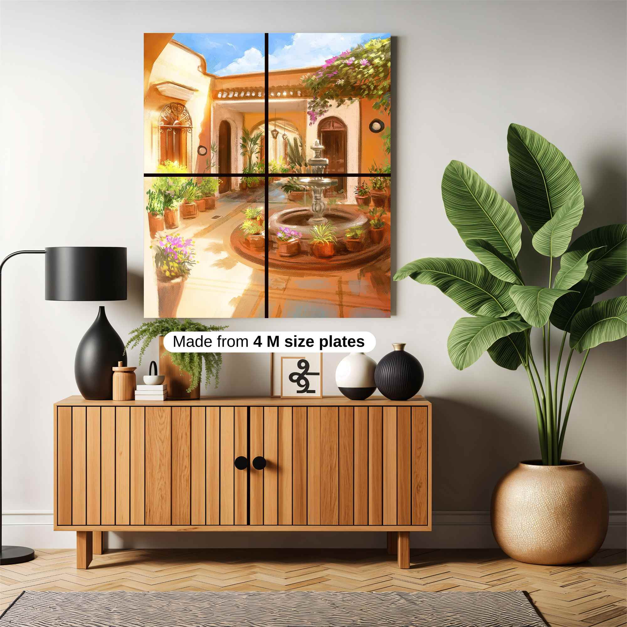 Courtyard Serenity Safe Wall Magnetic / M