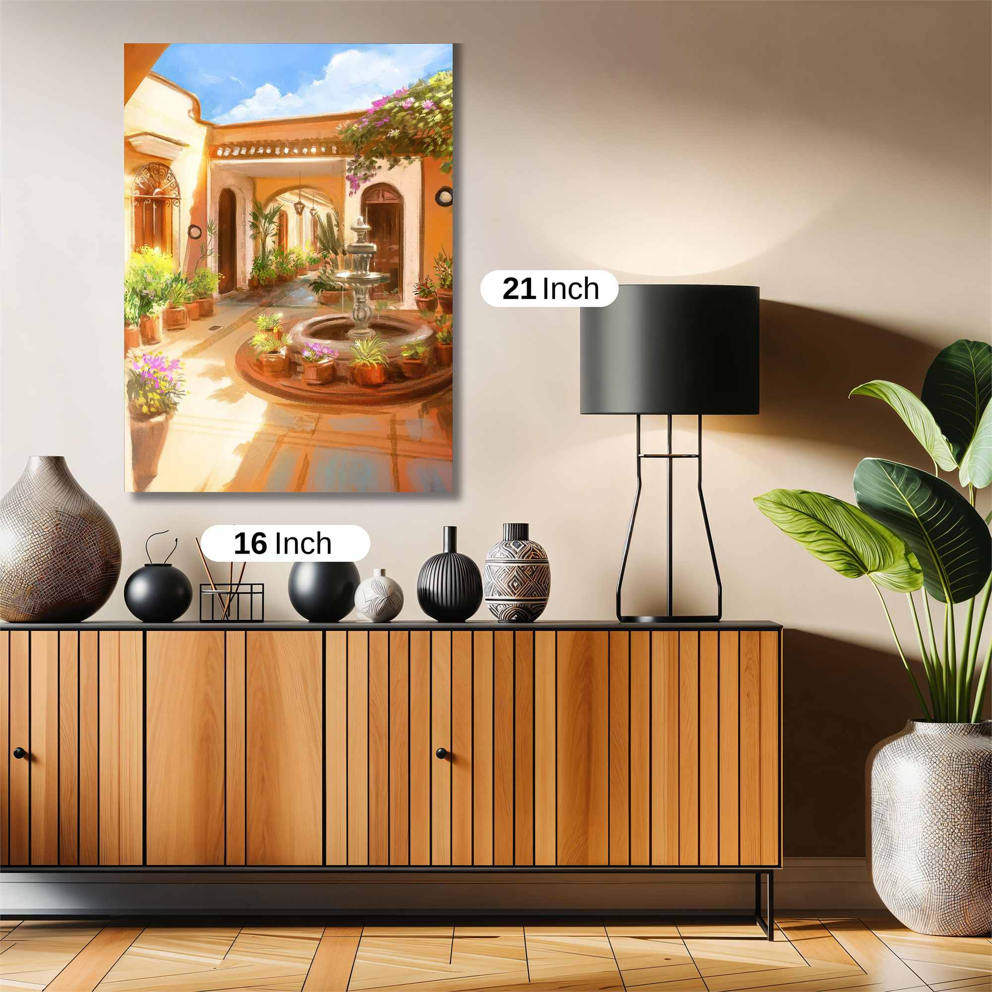 Courtyard Serenity Safe Wall Magnetic / M