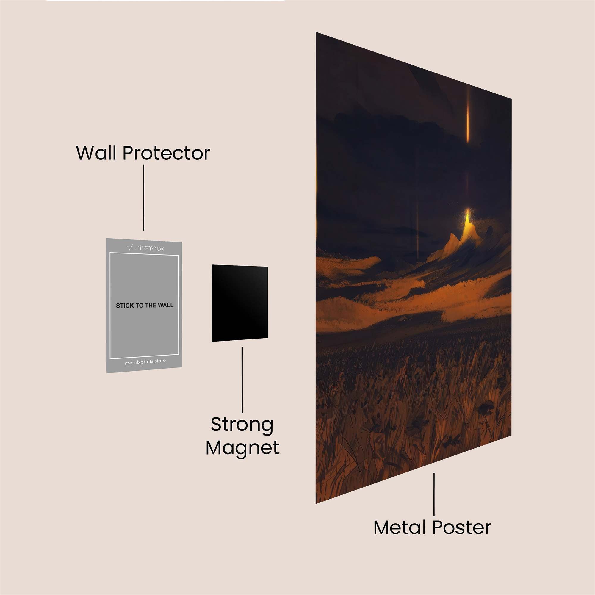 Harvest Glow Safe Wall Magnetic / M