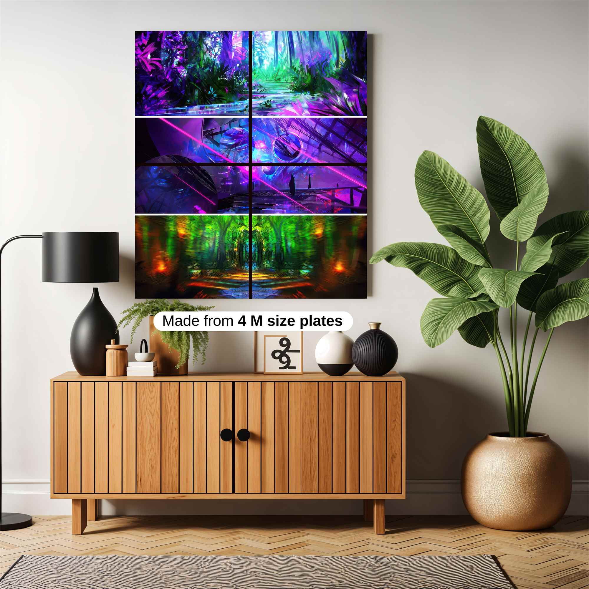 Neon Dreamscape Safe Wall Magnetic / M