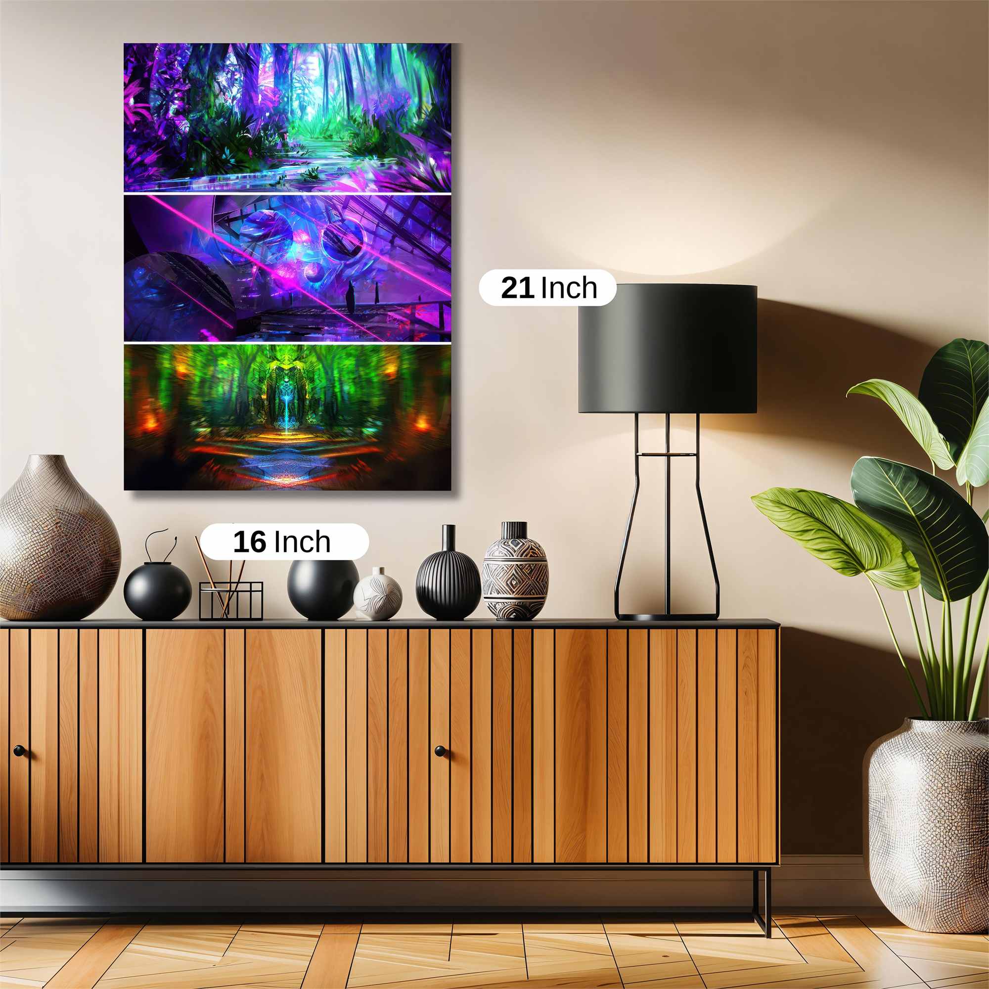 Neon Dreamscape Safe Wall Magnetic / M