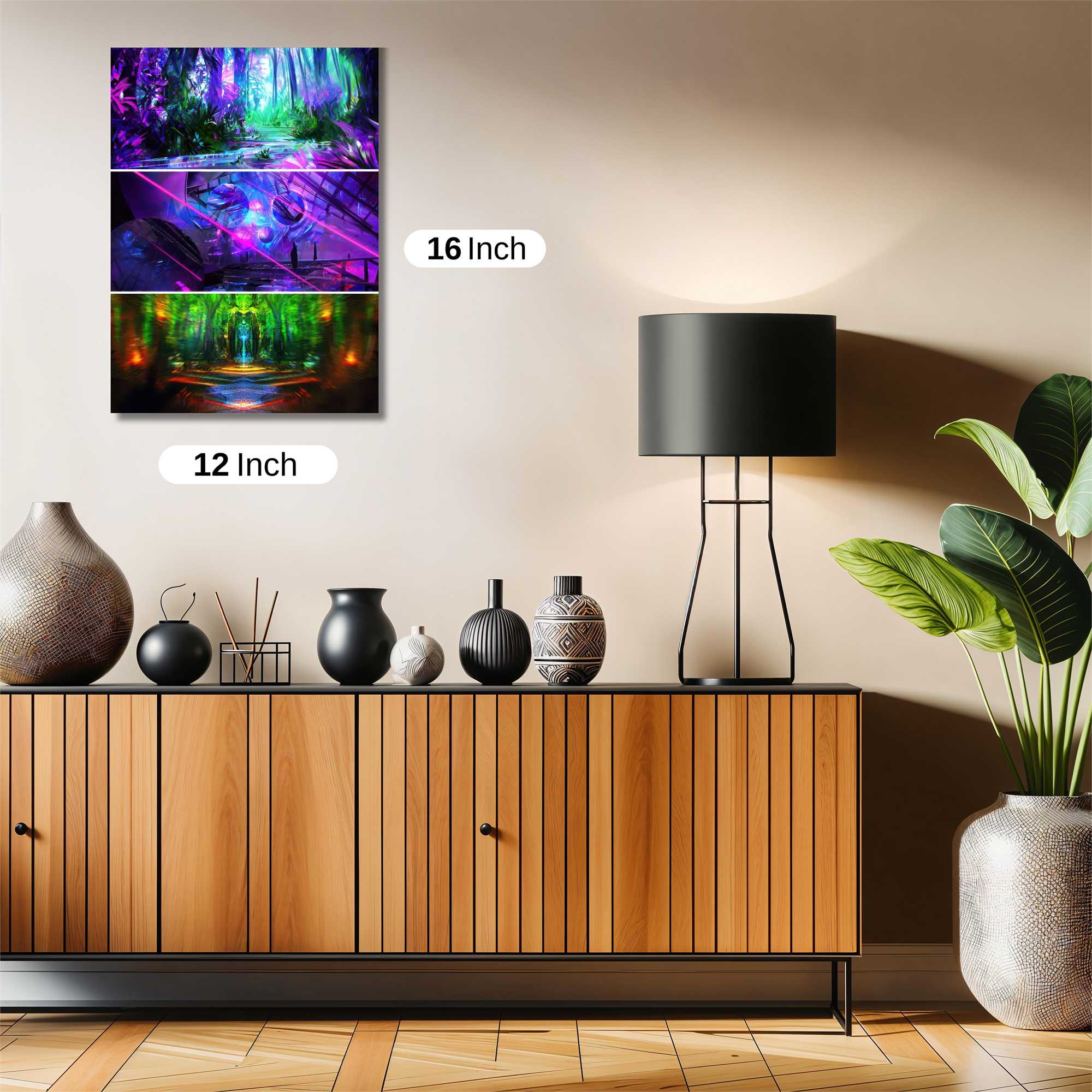 Neon Dreamscape Safe Wall Magnetic / M