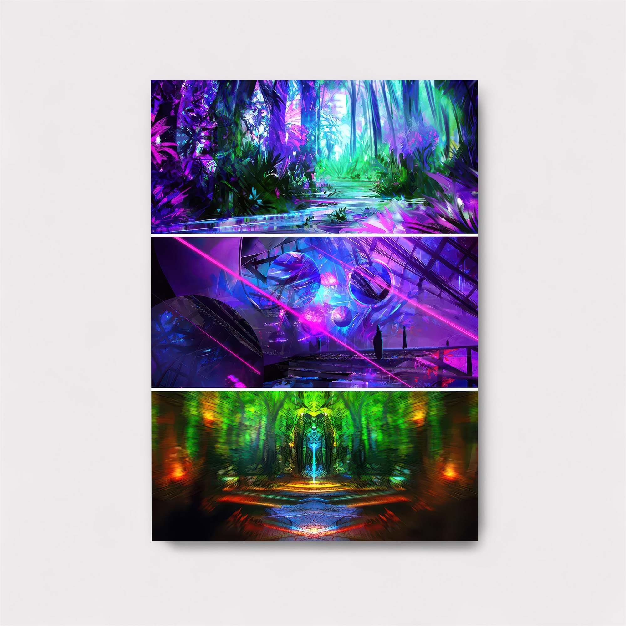 Neon Dreamscape Safe Wall Magnetic / M