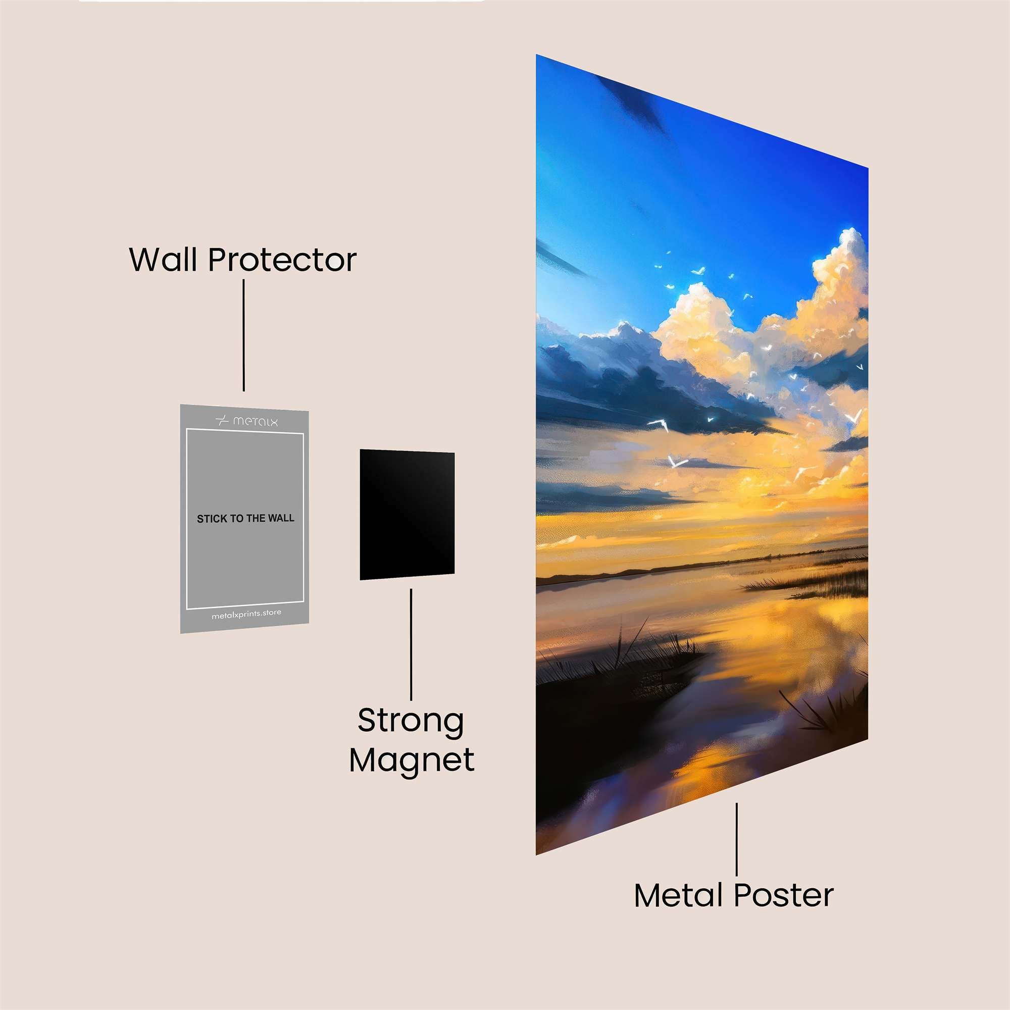 Sky Serenade Safe Wall Magnetic / M