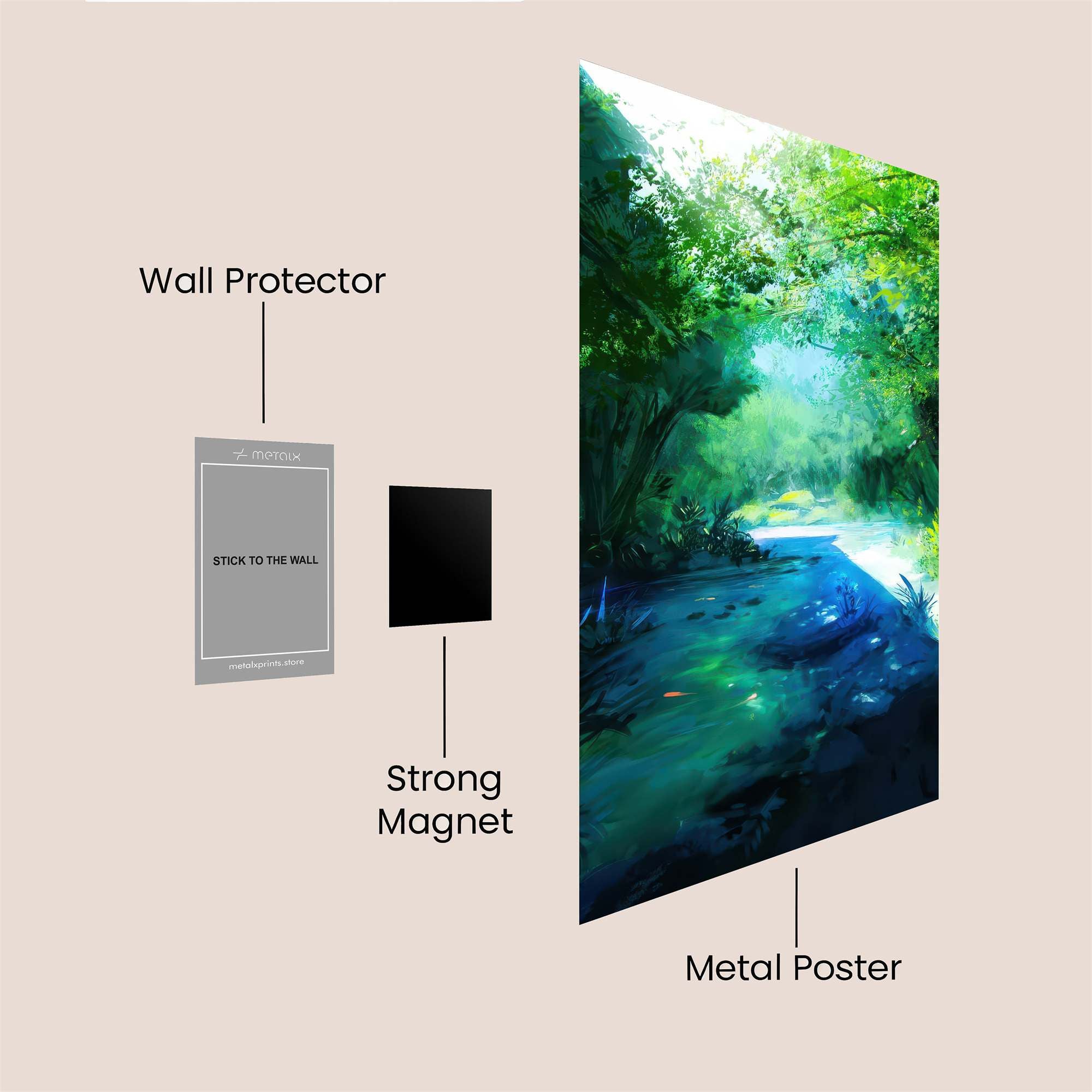 Forest Serenity Safe Wall Magnetic / M