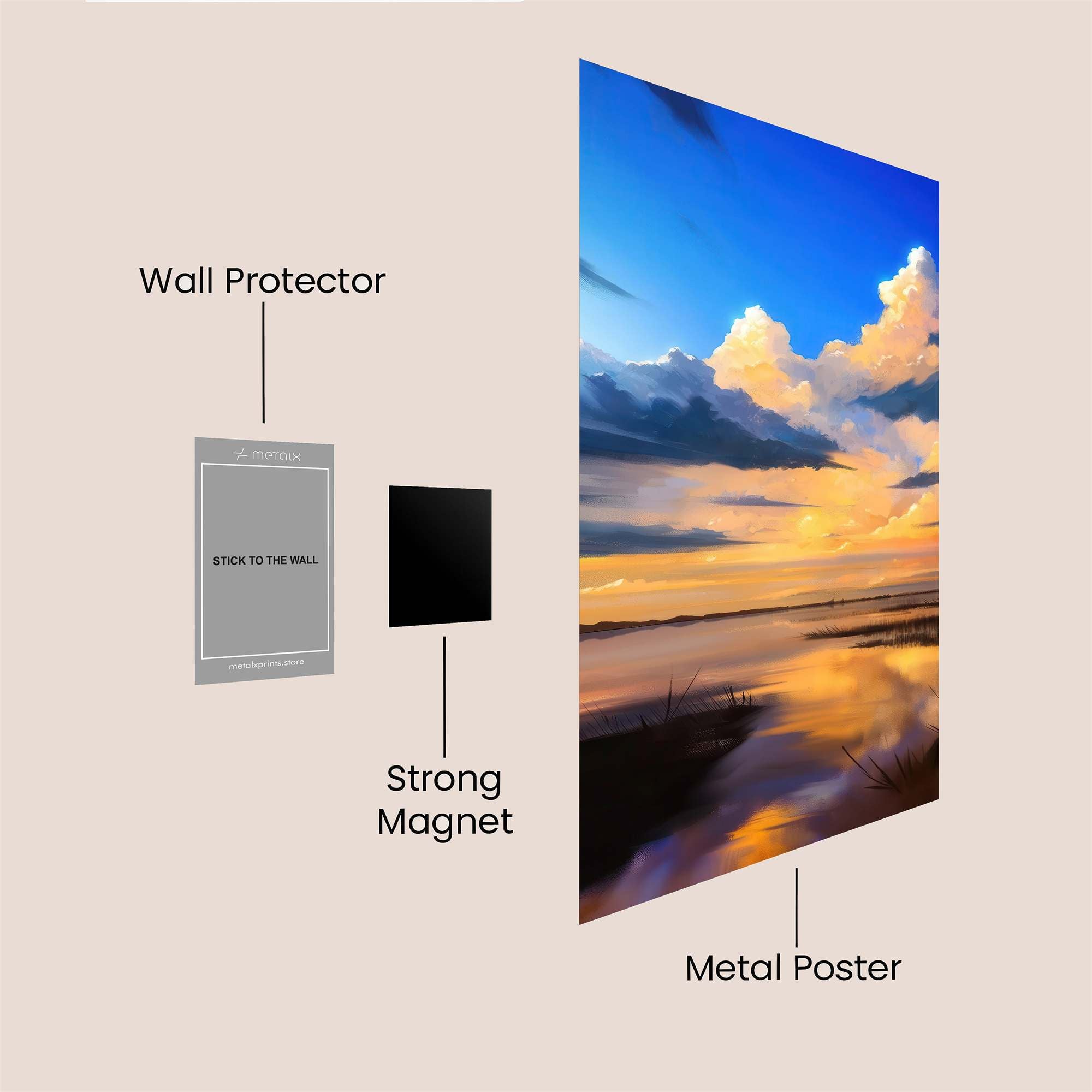 Sky Serenity Safe Wall Magnetic / M