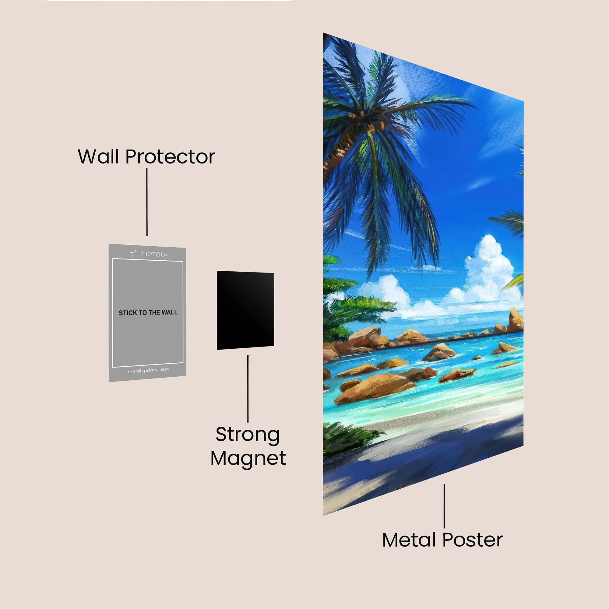 Tropical Bliss Safe Wall Magnetic / M