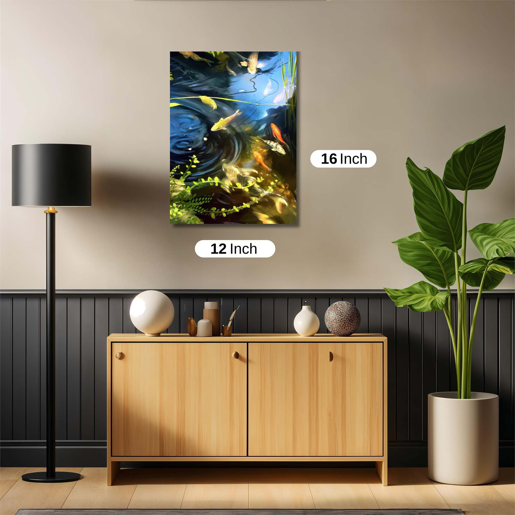 Koi Whirl Safe Wall Magnetic / M