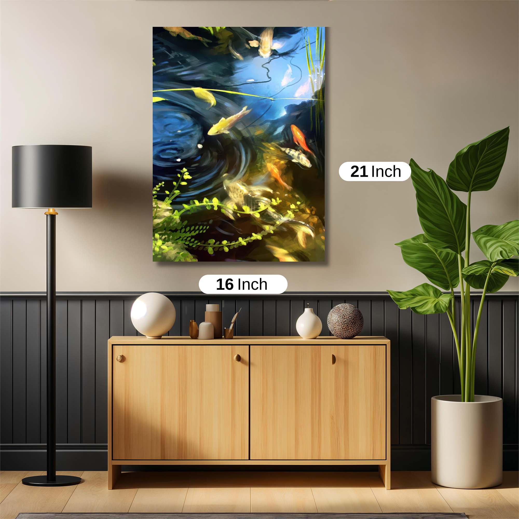Koi Whirl Safe Wall Magnetic / M