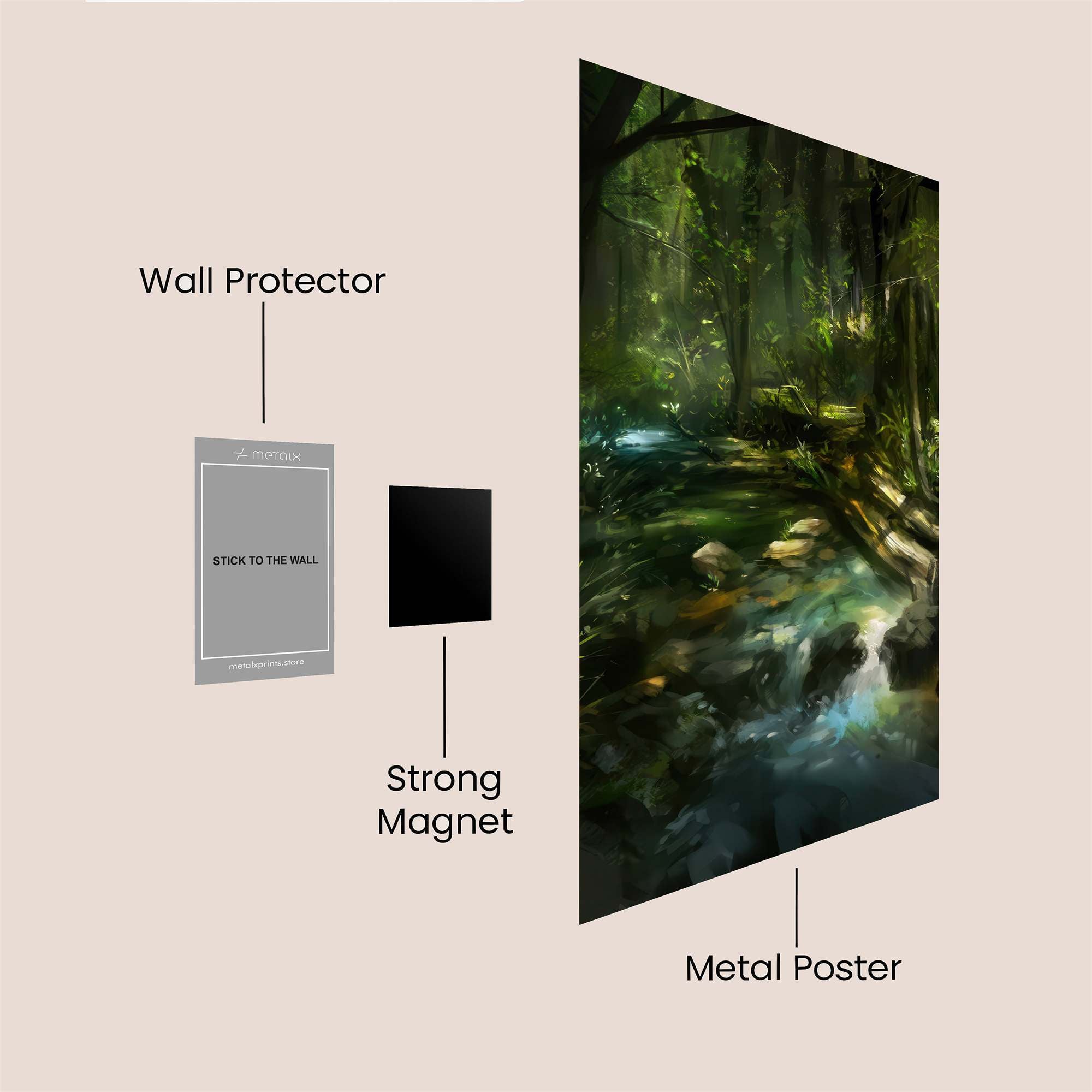 Jungle Serenity Safe Wall Magnetic / M
