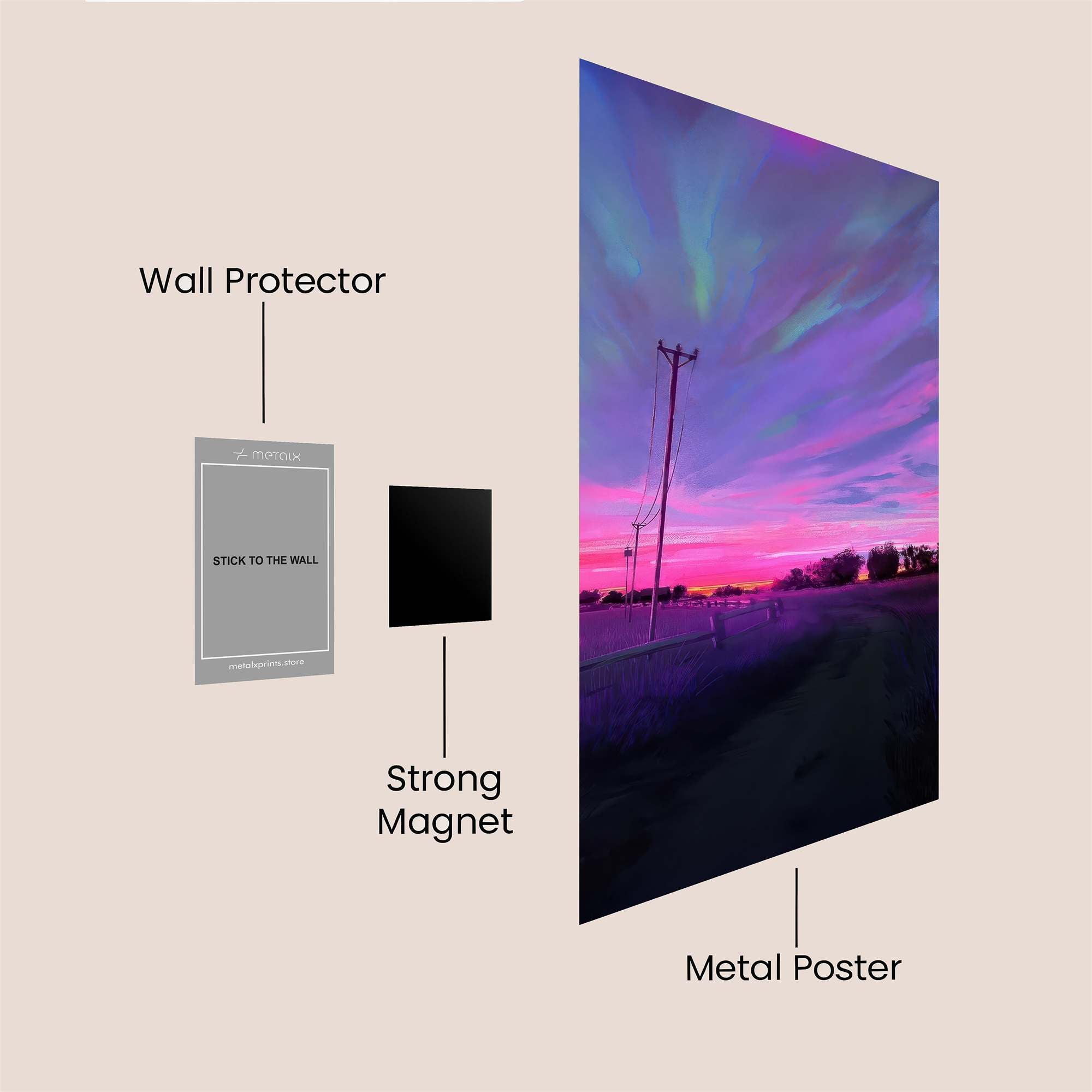 Aurora Dream Safe Wall Magnetic / M