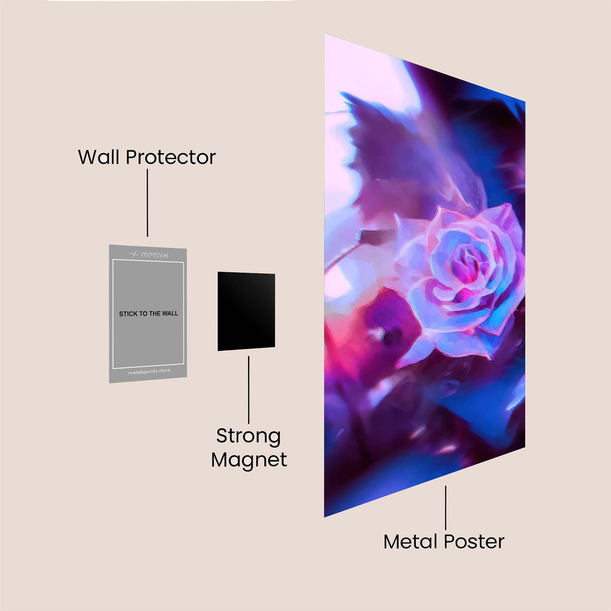Rose Dream Safe Wall Magnetic / M