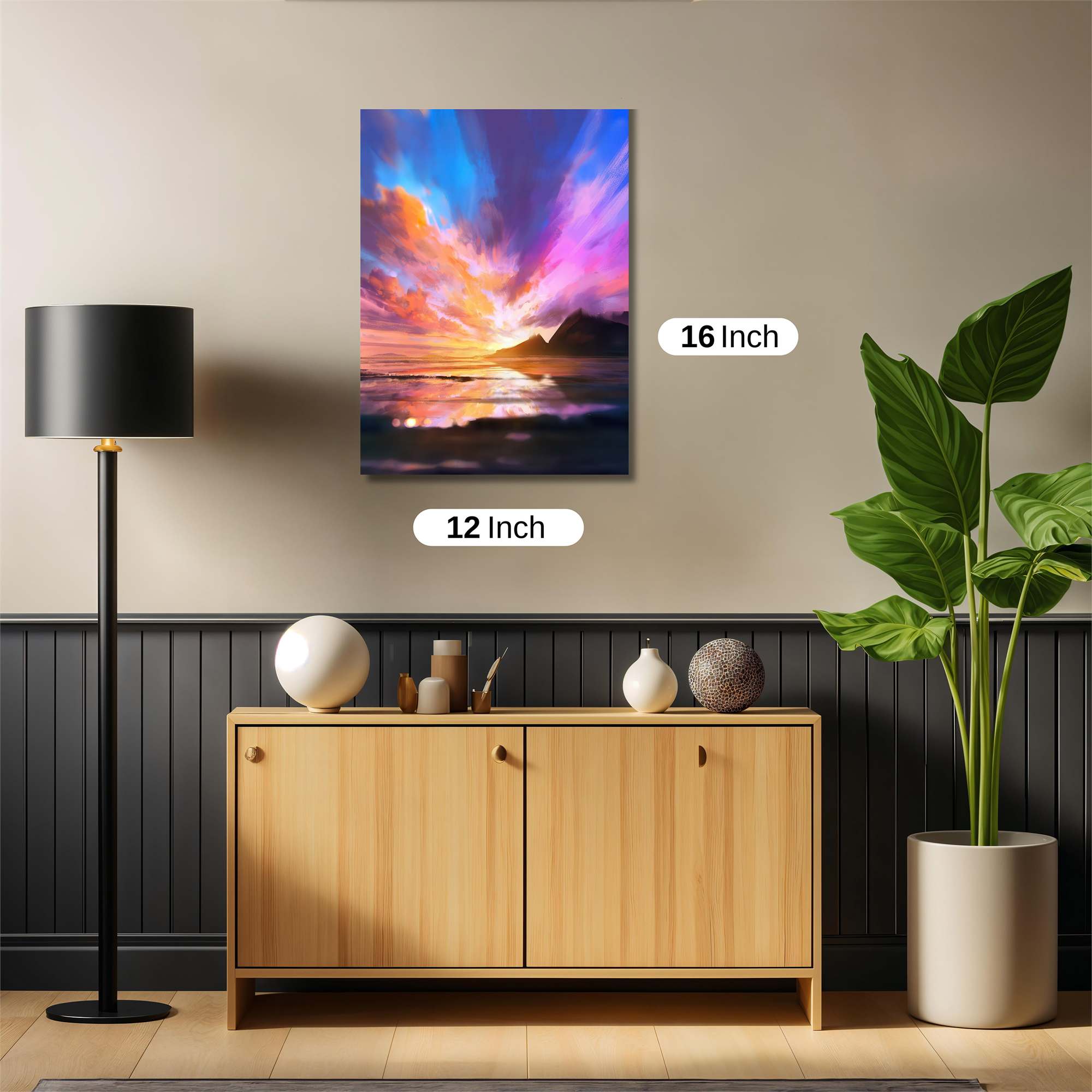 Sunset Serenity Safe Wall Magnetic / M