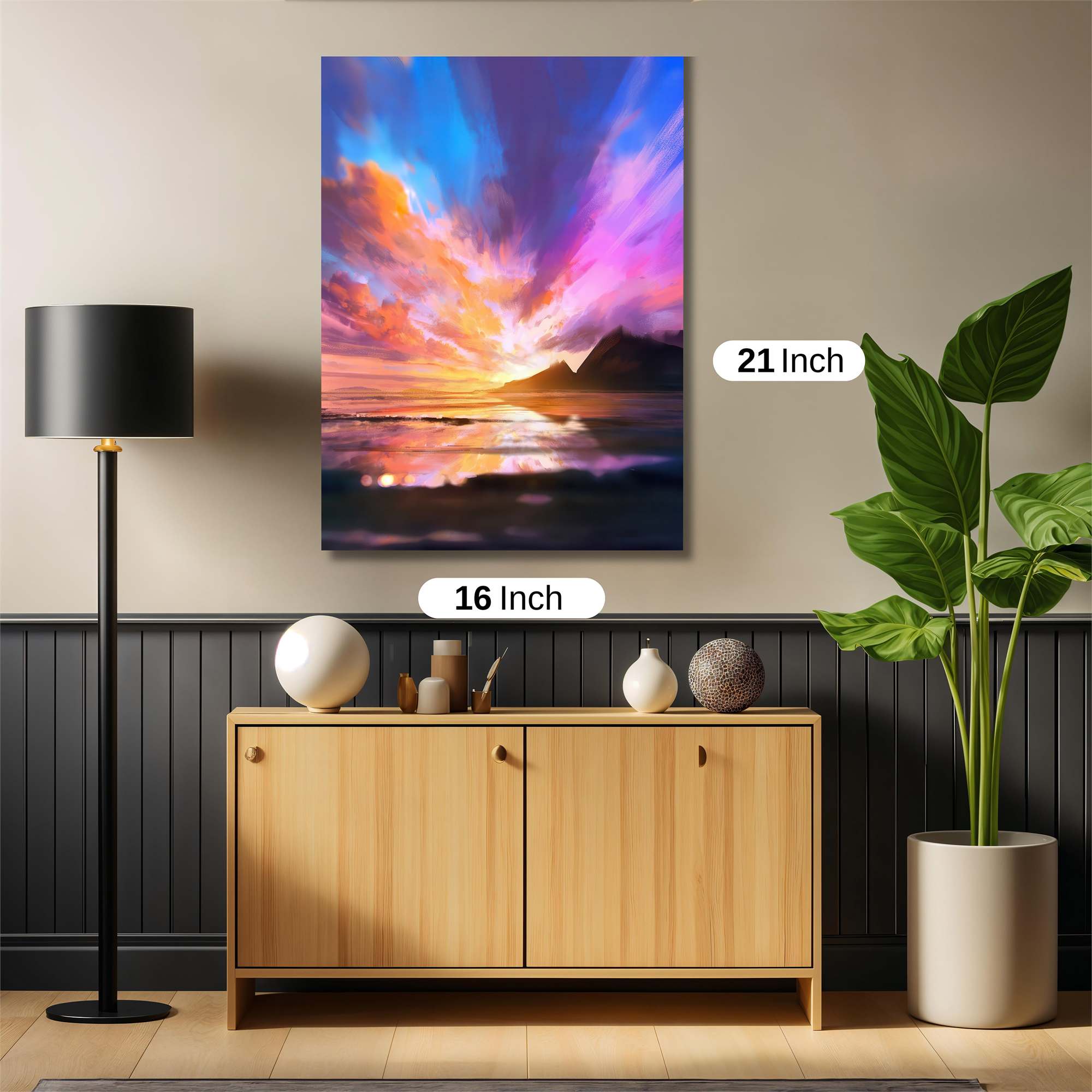 Sunset Serenity Safe Wall Magnetic / M