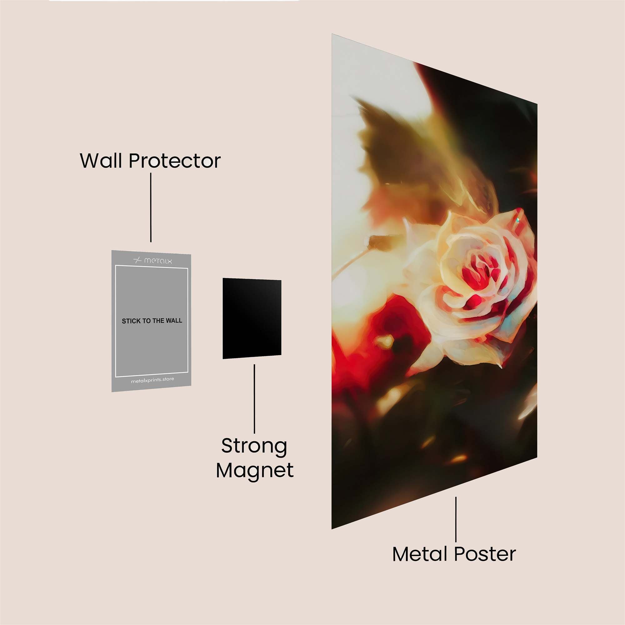 Rose Radiance Safe Wall Magnetic / M