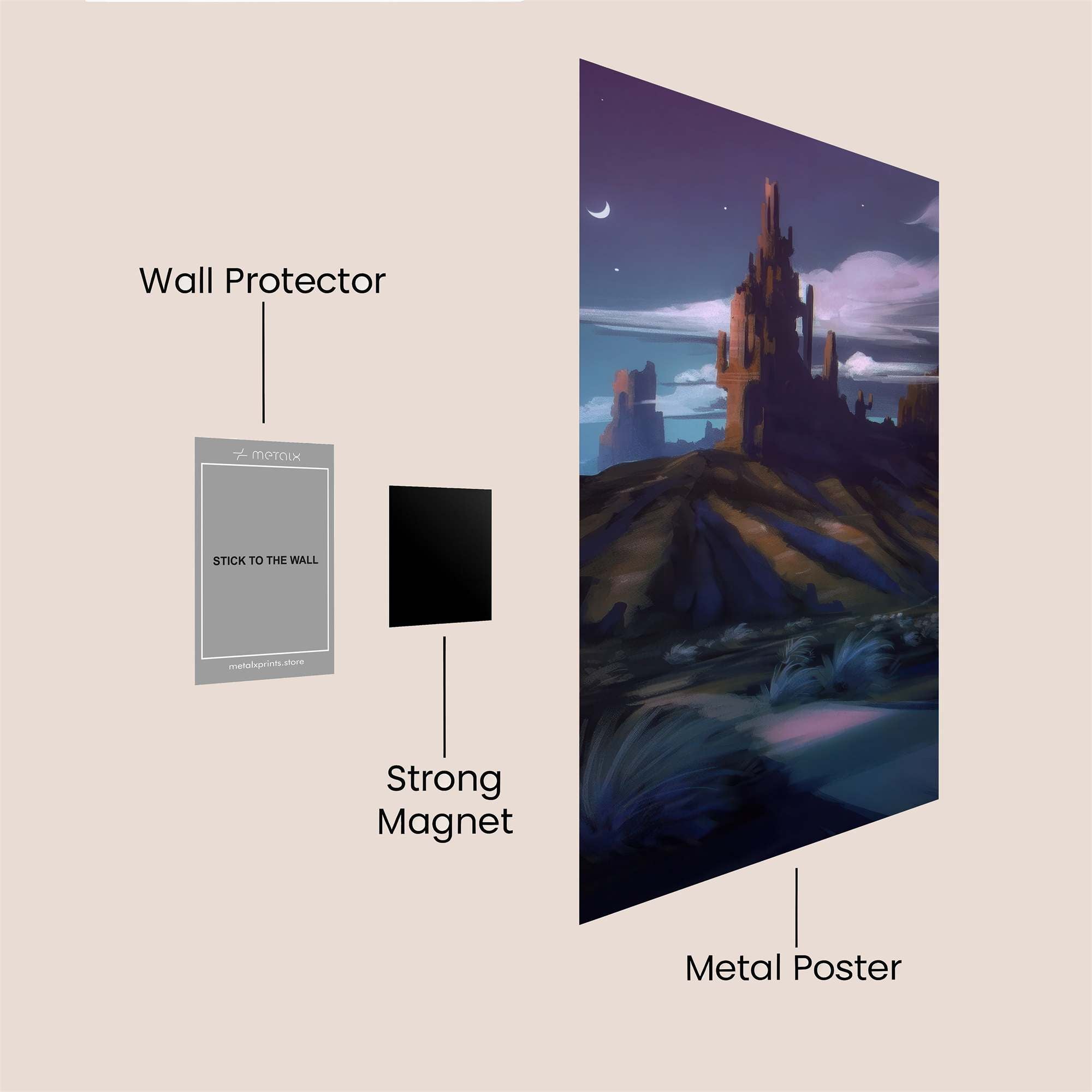 Castle Twilight Safe Wall Magnetic / M