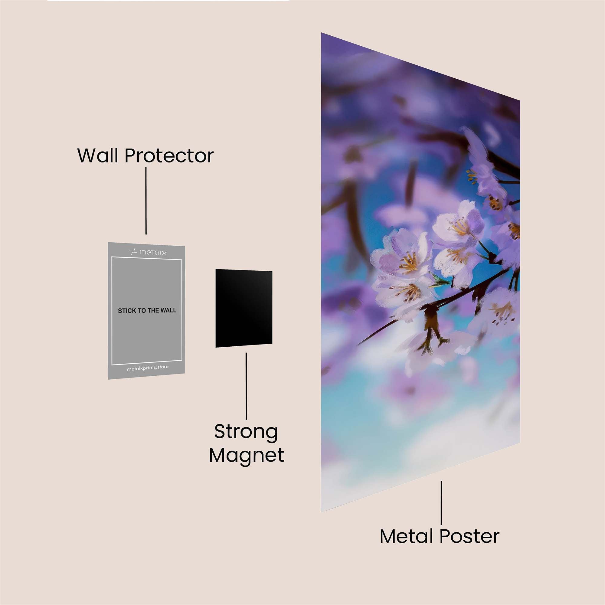 Cherry Dream Safe Wall Magnetic / M