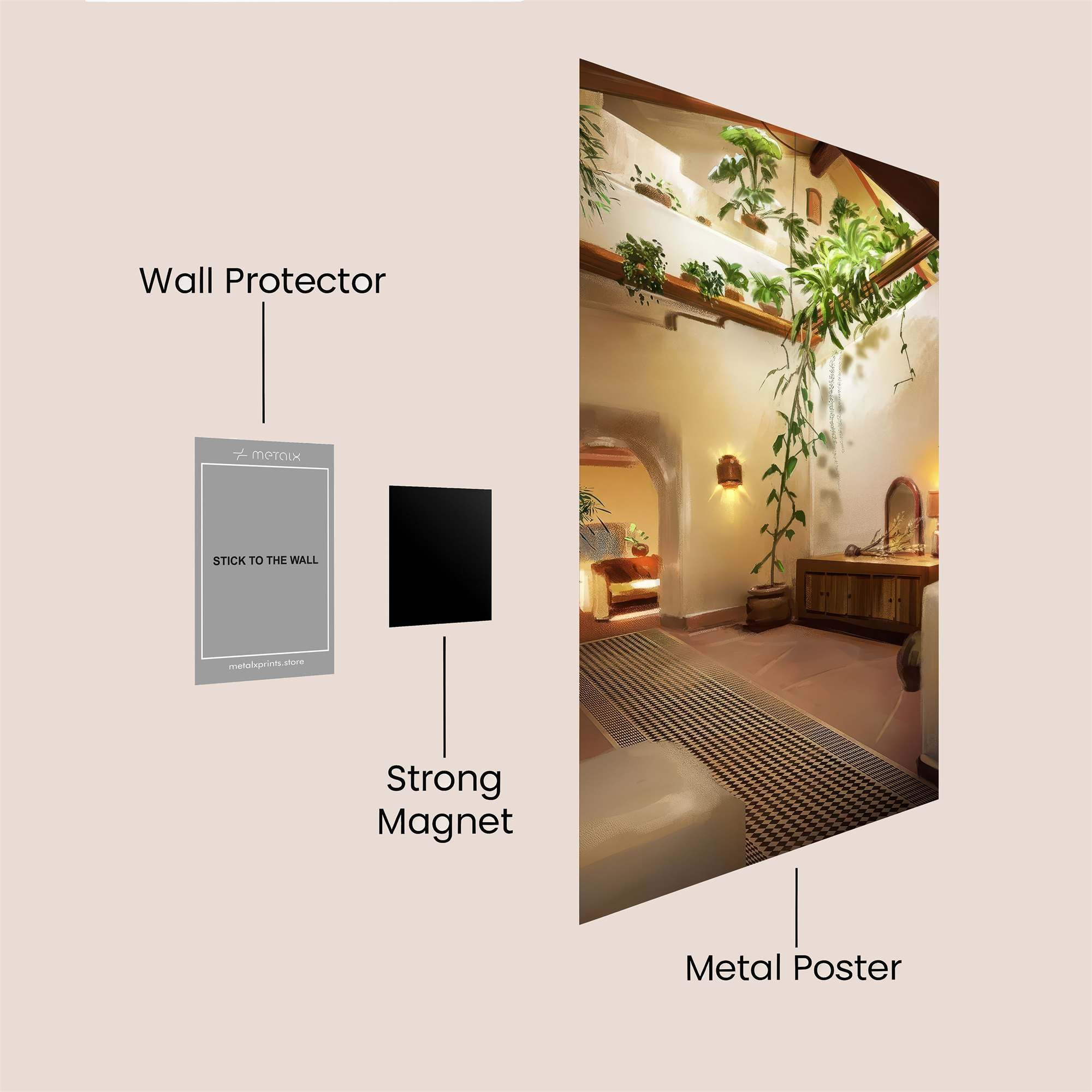 Jungle Serenity Safe Wall Magnetic / M