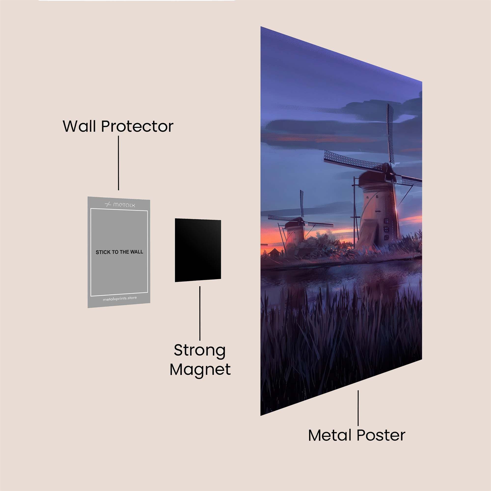 Windmill Serenity Safe Wall Magnetic / M