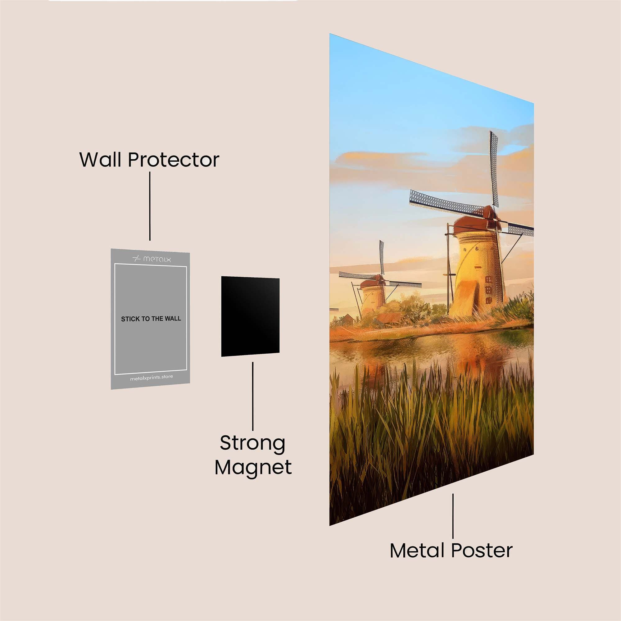 Windmill Serenity Safe Wall Magnetic / M