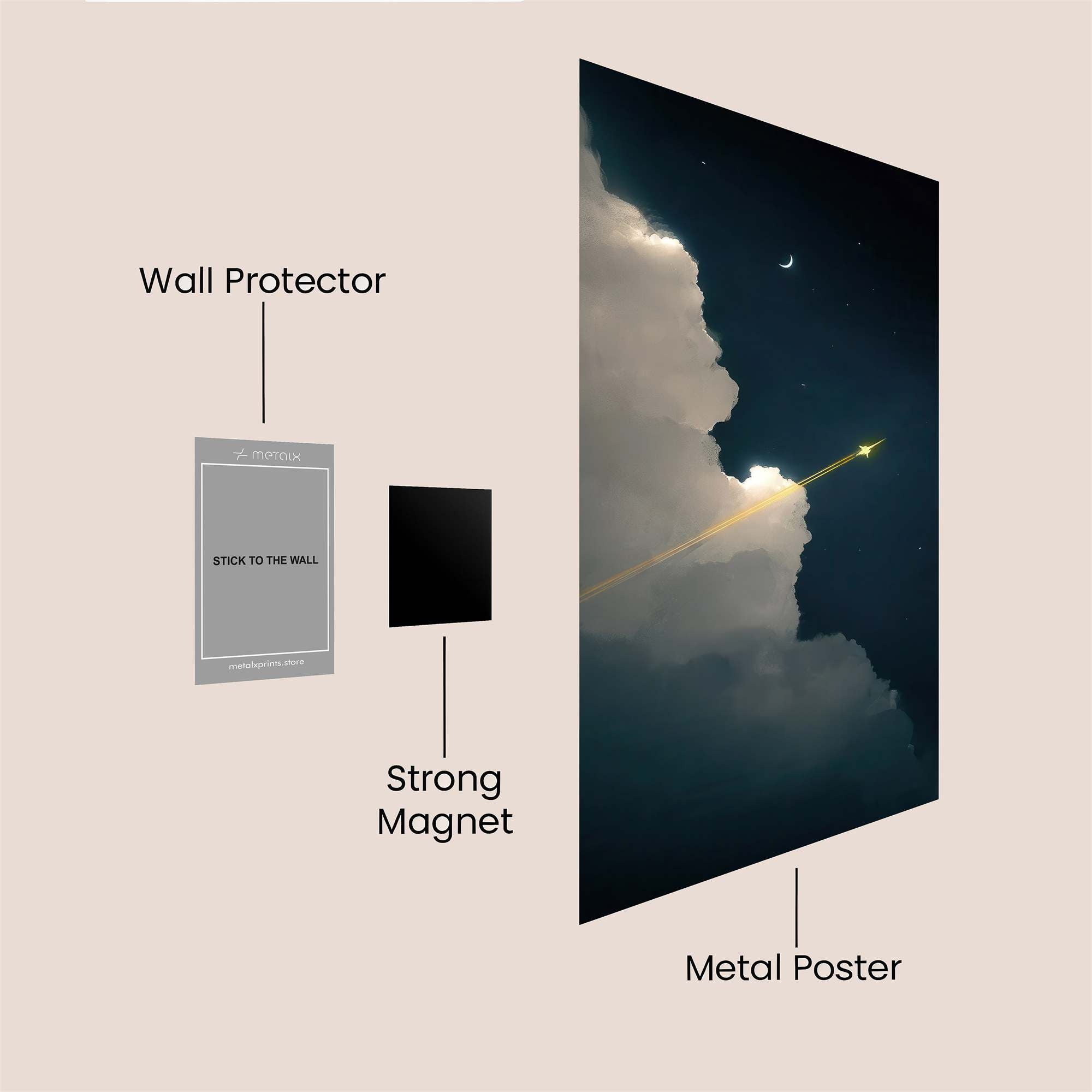 Rocket Radiance Safe Wall Magnetic / M