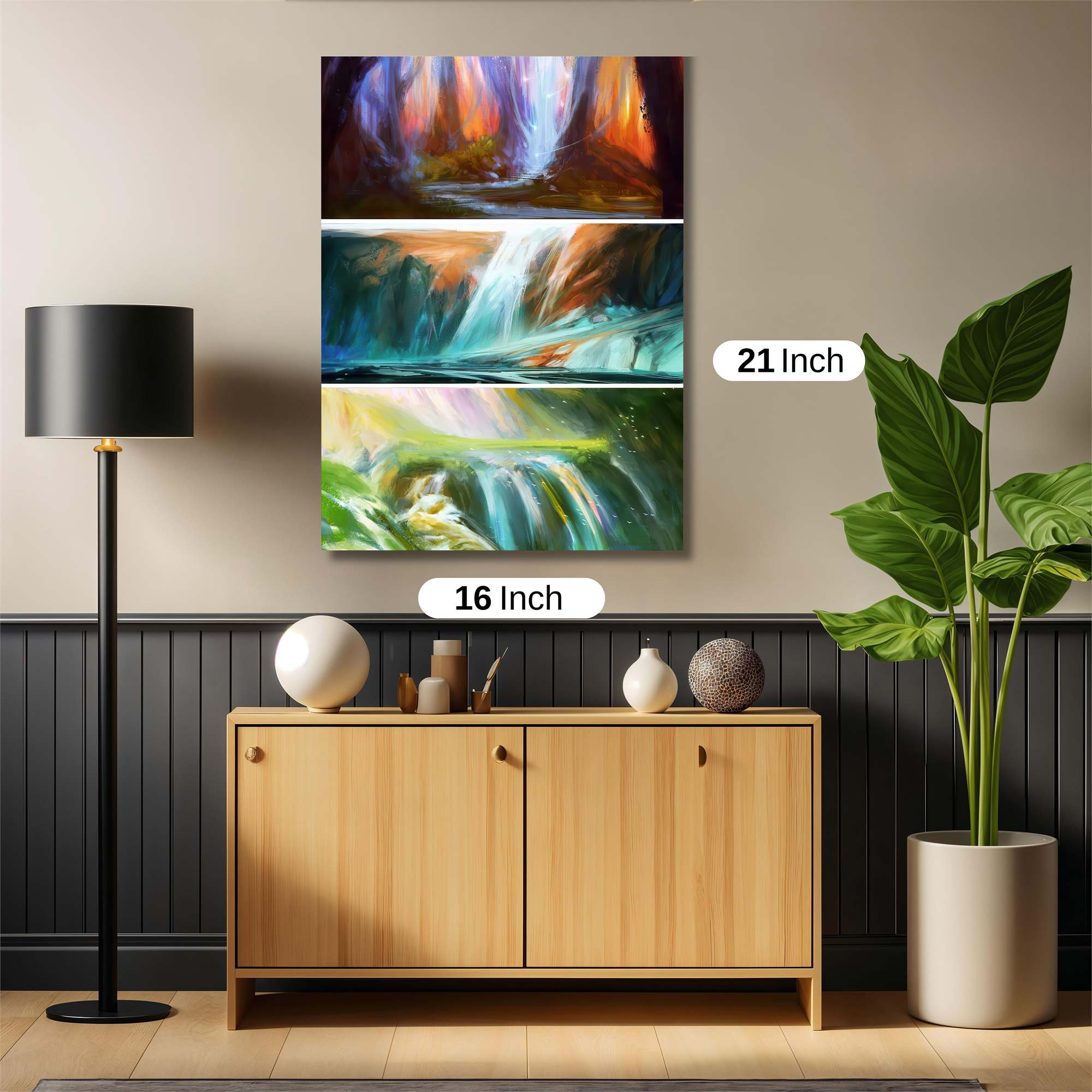 Waterfall Serenity Safe Wall Magnetic / M