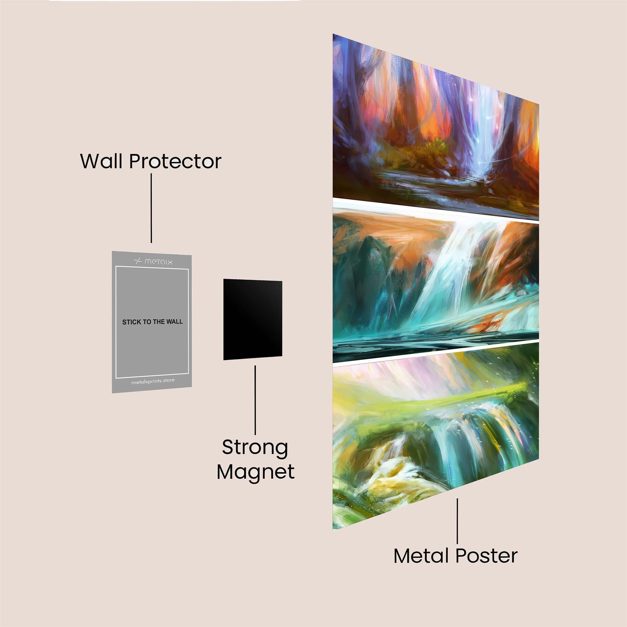 Waterfall Serenity Safe Wall Magnetic / M