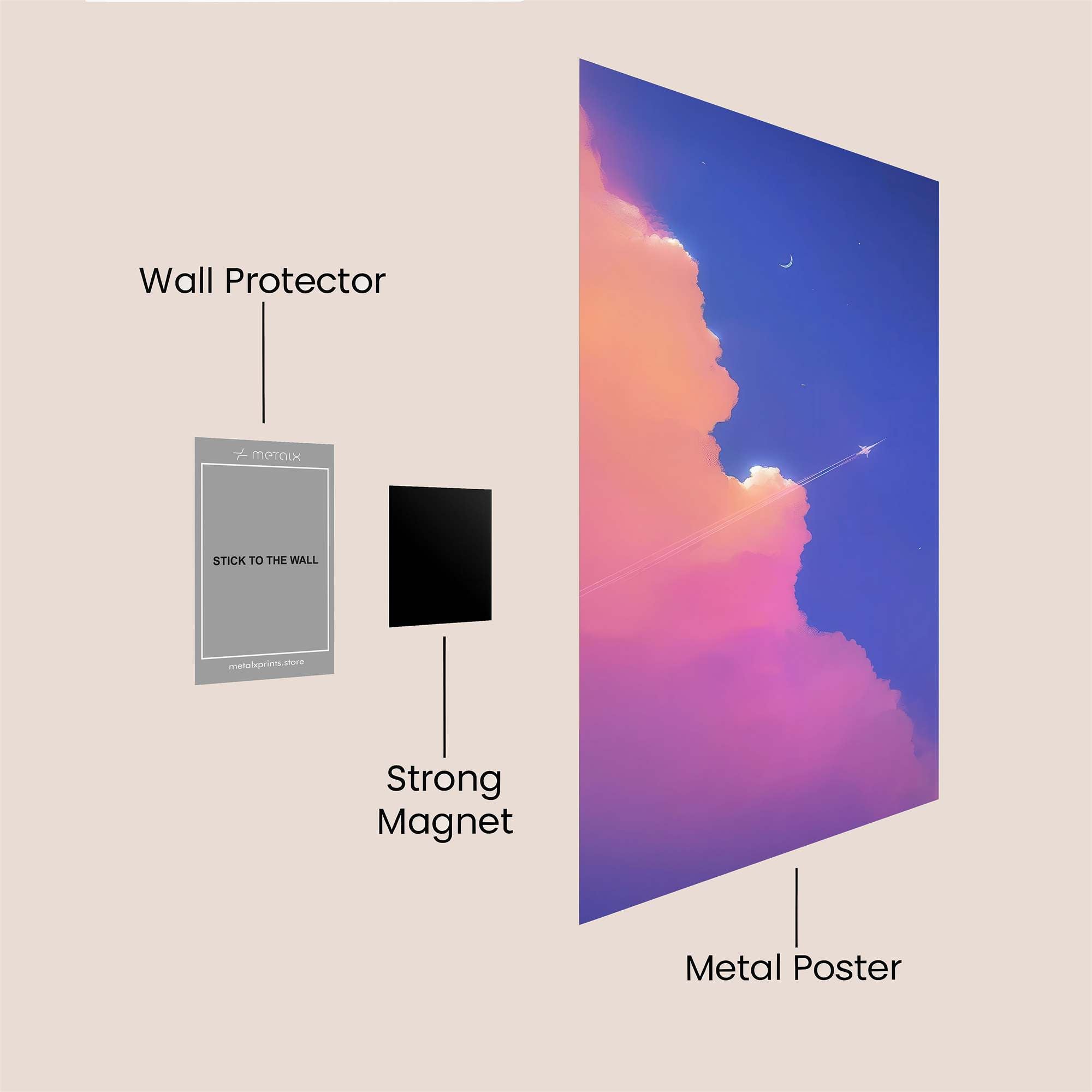 Skyward Dream Safe Wall Magnetic / M