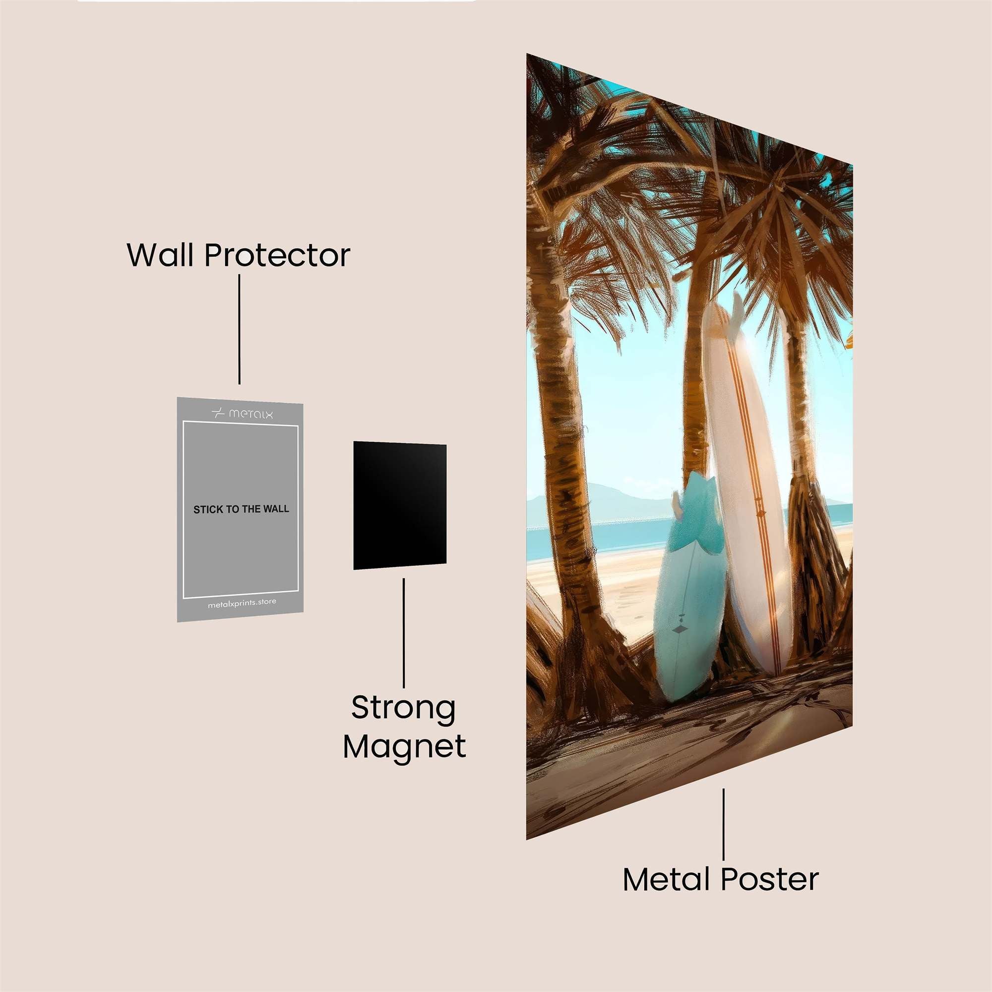 Surf Serenity Safe Wall Magnetic / M