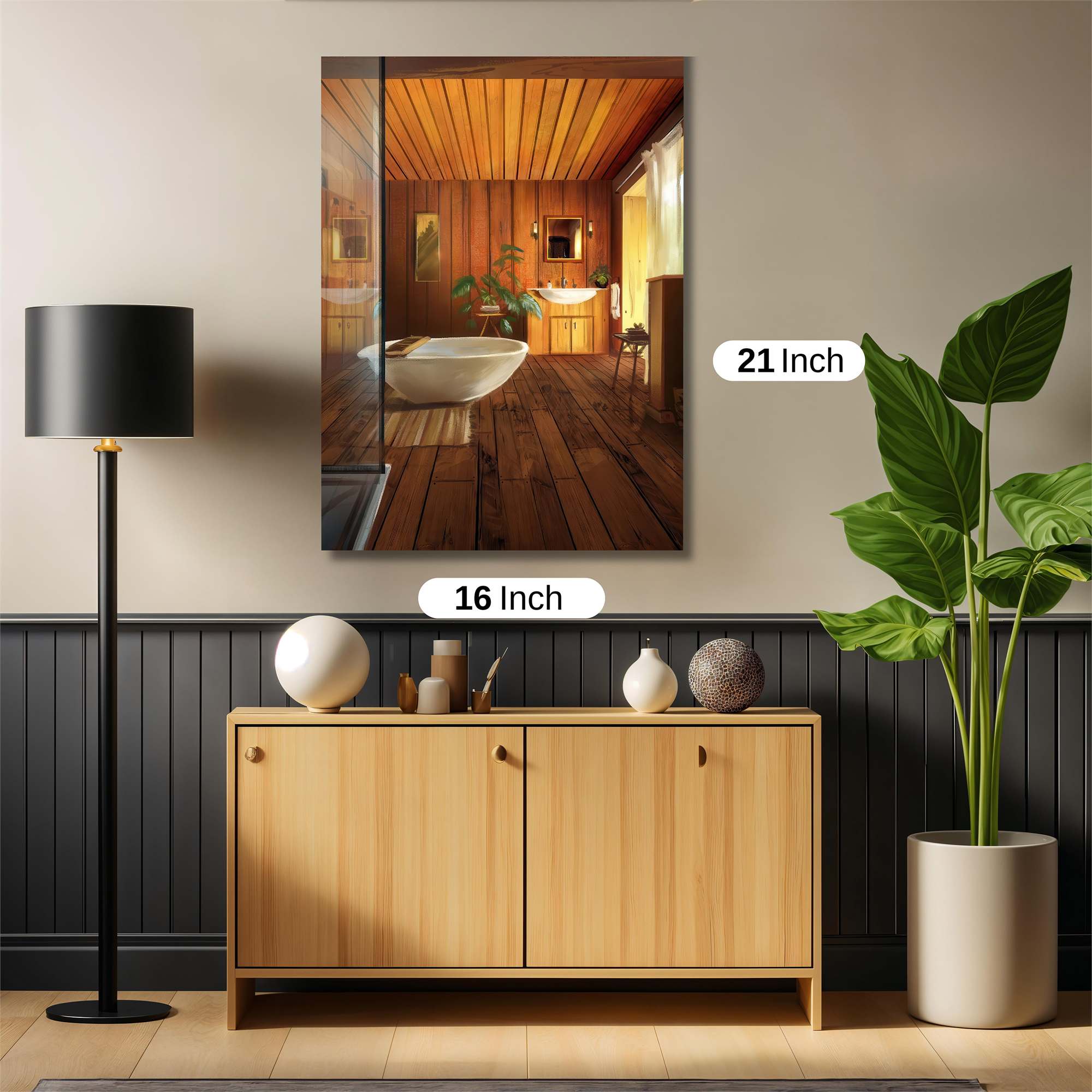 Wooden Serenity Safe Wall Magnetic / M